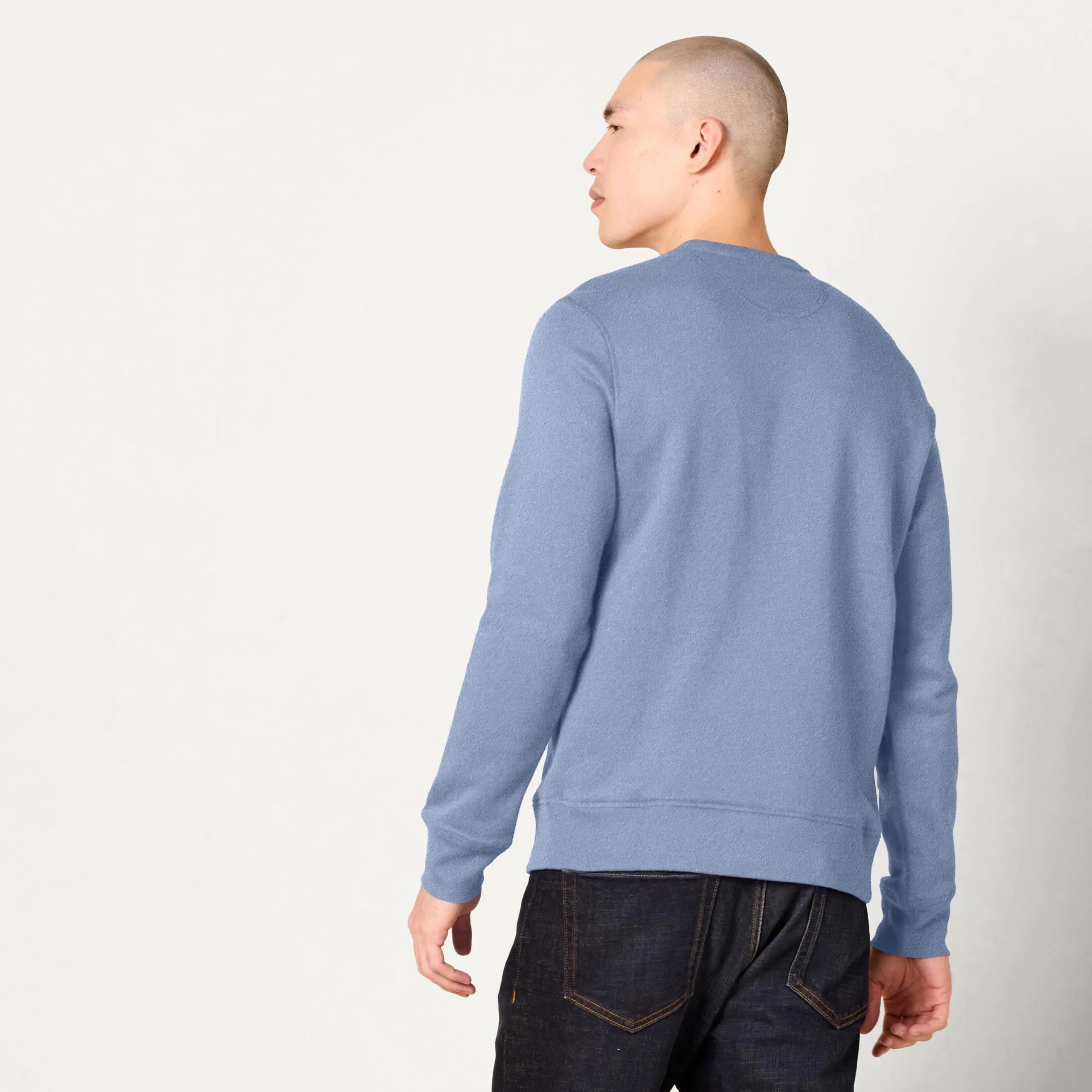 Amazon Essentials Felpa Girocollo in Pile Uomo, Blu Ardesia, XL - immagine 3