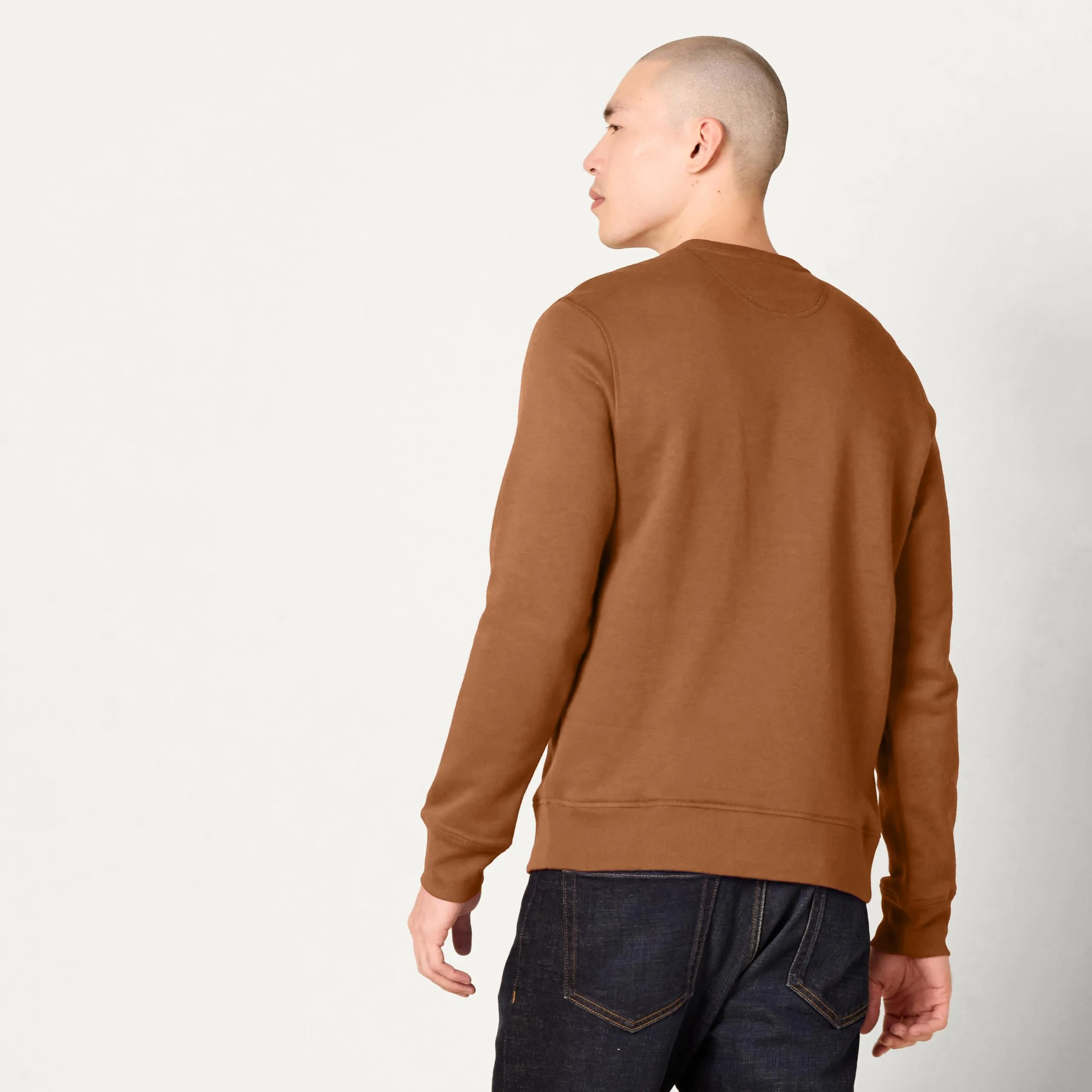 Amazon Essentials Felpa Girocollo in Pile Uomo, Marrone Toffee, M - immagine 2