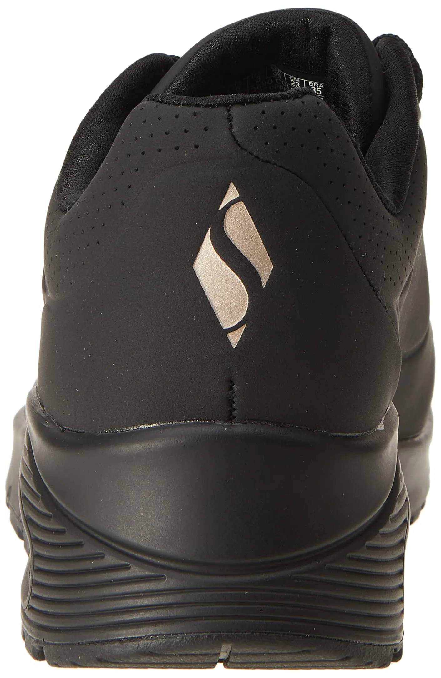 Skechers Uno-Stand On Air Scarpe da Ginnastica da Donna, Nero, 39.5 EU Larga - immagine 3