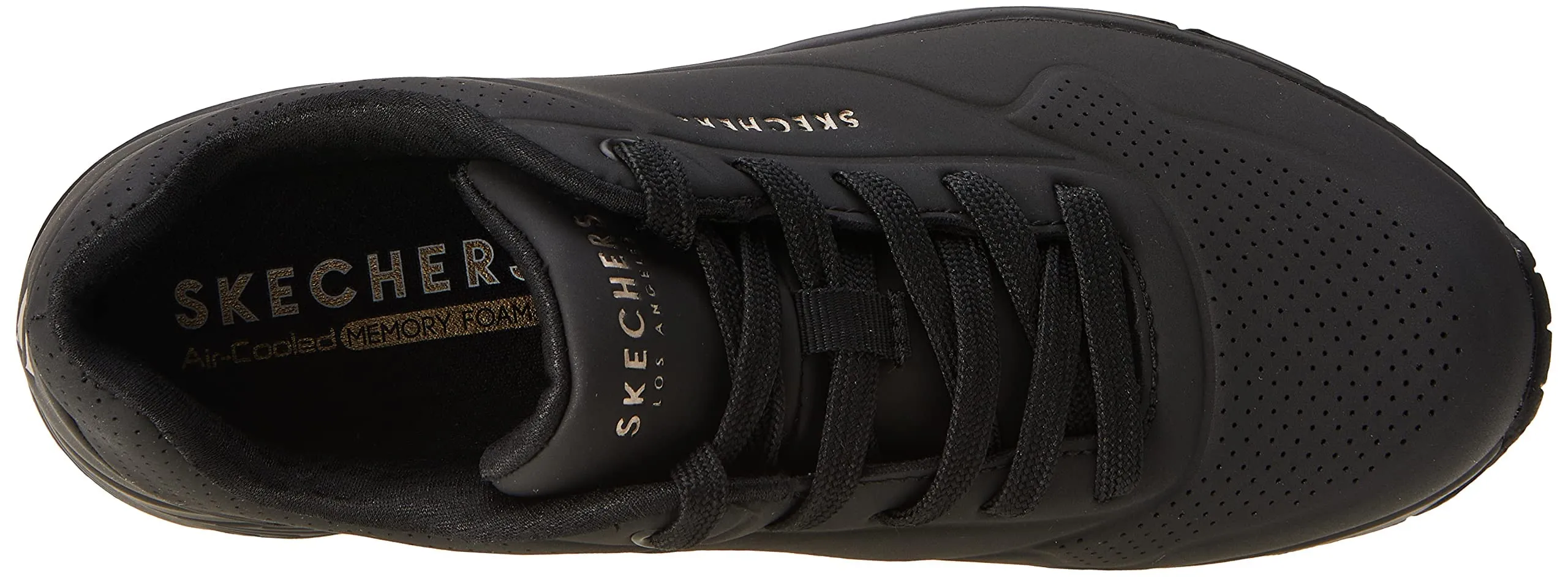 Skechers Uno-Stand On Air Scarpe da Ginnastica da Donna, Nero, 39.5 EU Larga - immagine 5