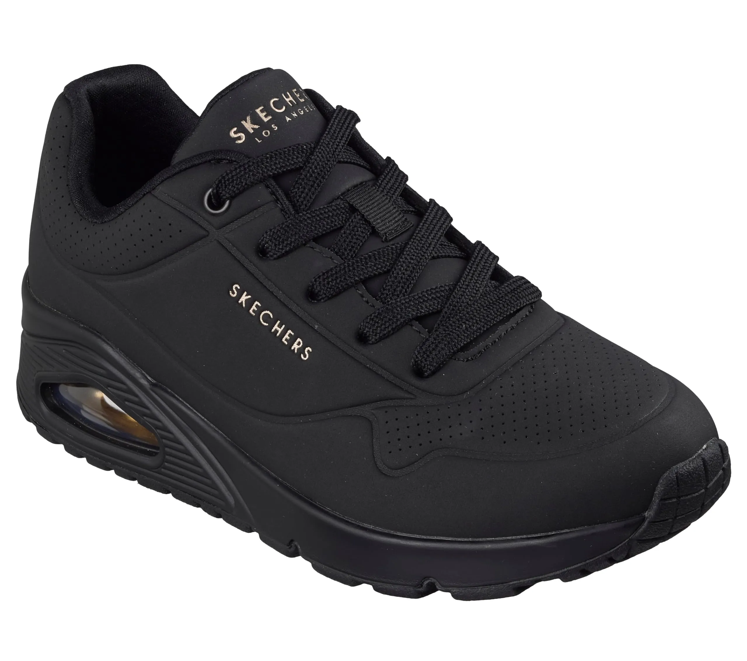 Skechers Uno-Stand On Air Scarpe da Ginnastica da Donna, Nero, 39.5 EU Larga - immagine 11