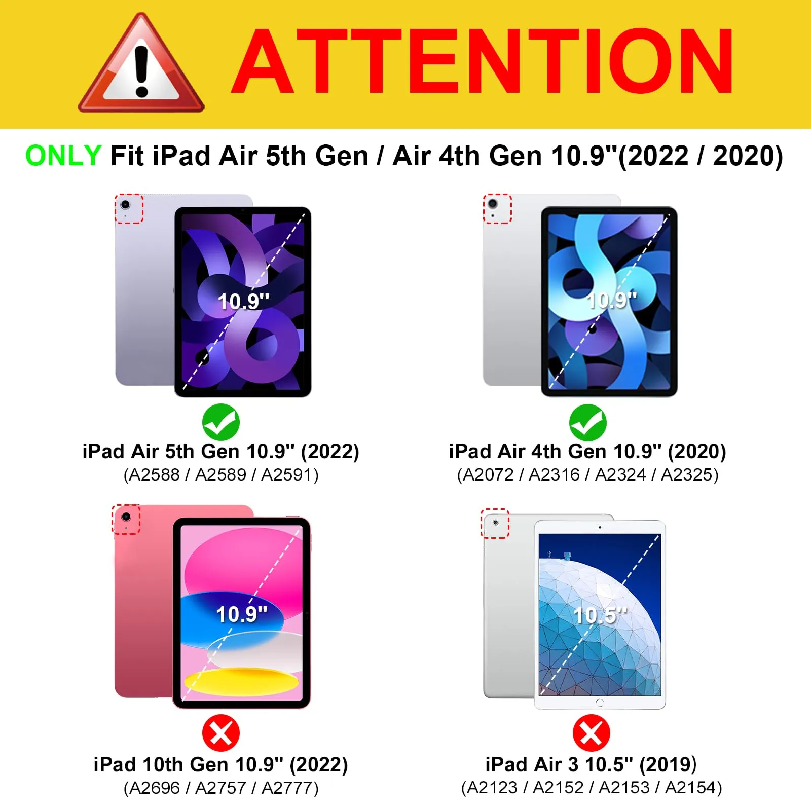 FINTIE Cover for iPad Air 11" (M4/M3/M2 2024-2026) and iPad Air 5th & 4th Gen 10.9" - immagine 2