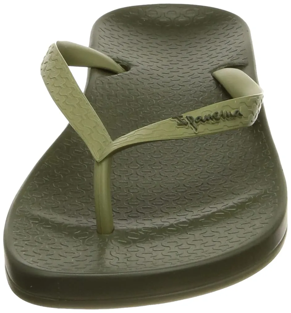 Ipanema Donna Anatomica Tan Flip Flops, Dark Green, 35.5 EU Stretta - immagine 2