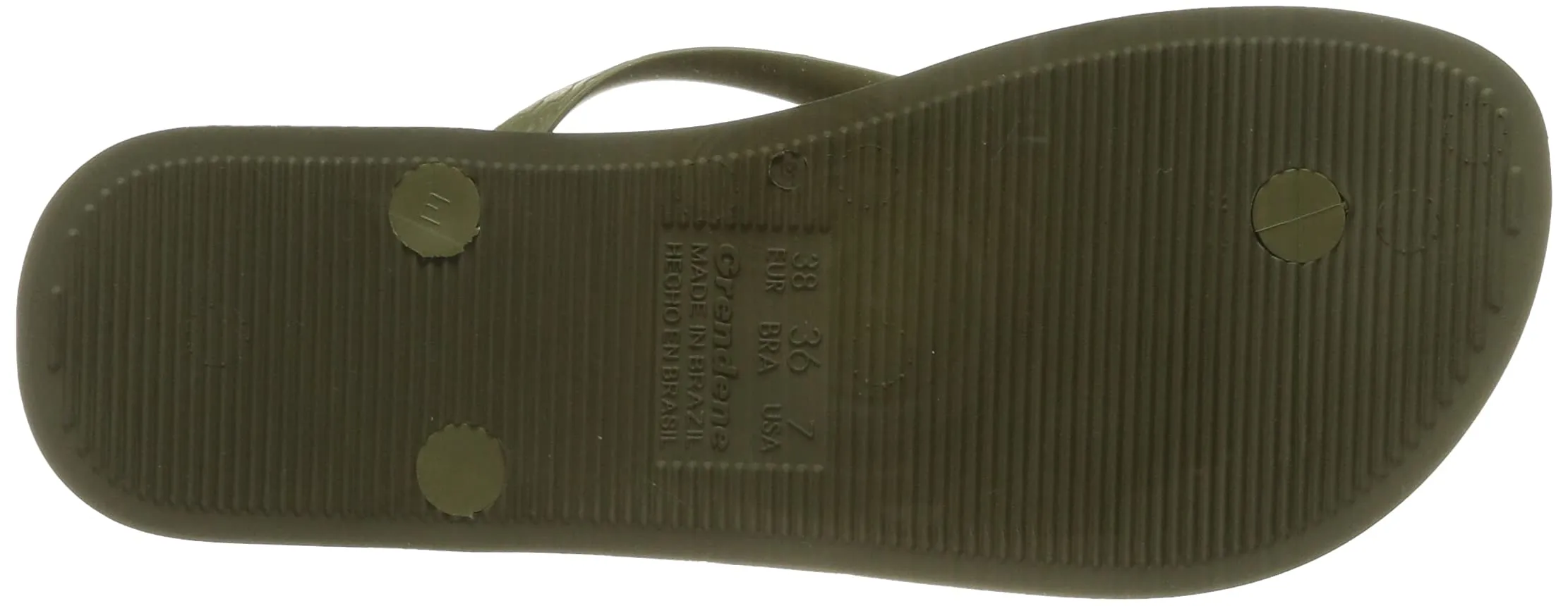 Ipanema Donna Anatomica Tan Flip Flops, Dark Green, 35.5 EU Stretta - immagine 4