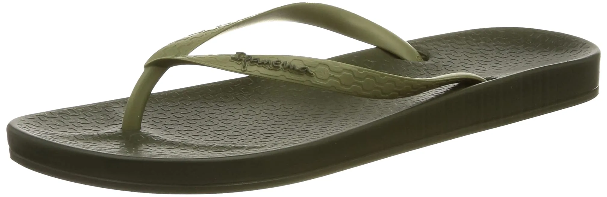 Ipanema Donna Anatomica Tan Flip Flops, Dark Green, 35.5 EU Stretta - immagine 6