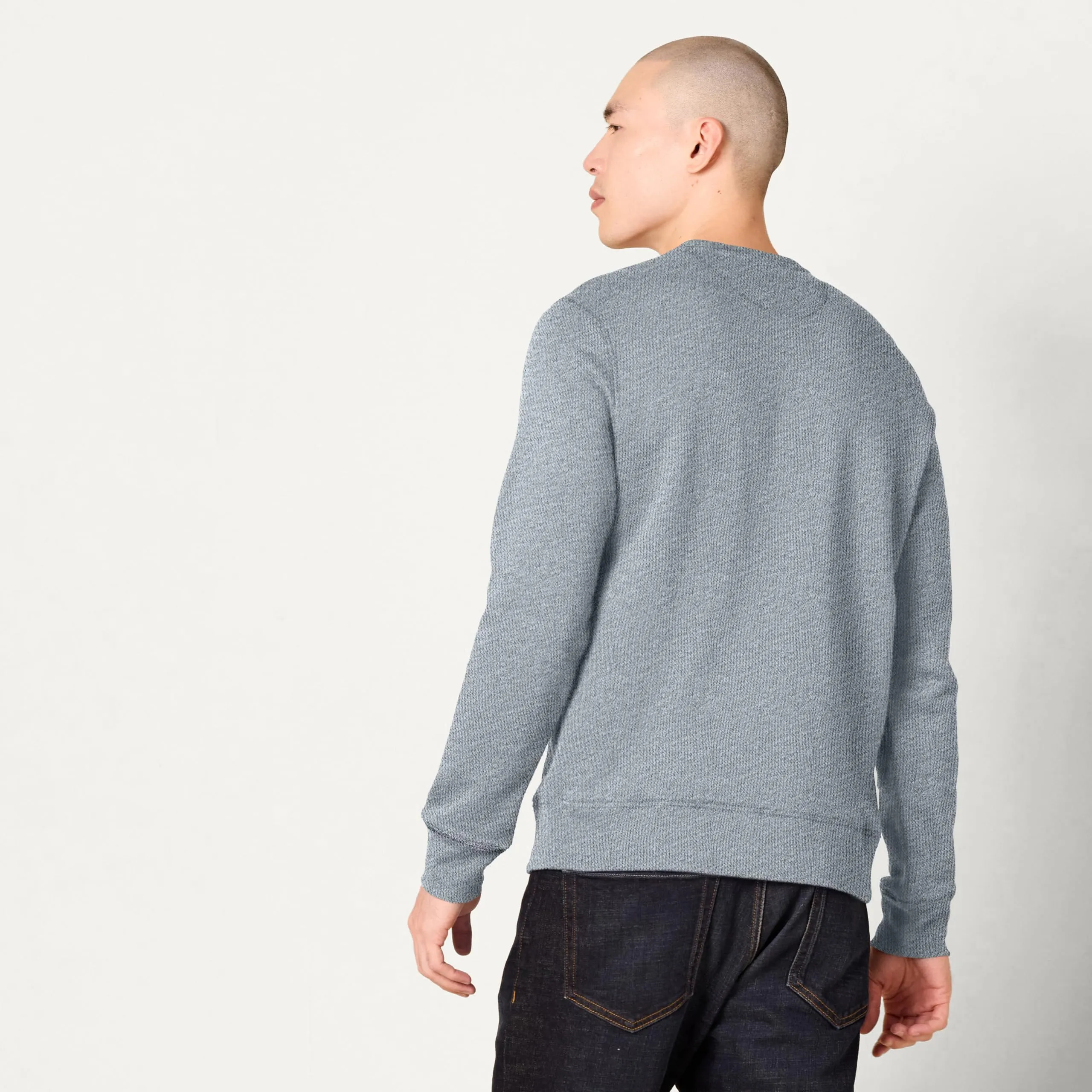Amazon Essentials Felpa girocollo in pile Uomo, Grigio Chiaro Puntinato, XXL Plus Tall - immagine 3
