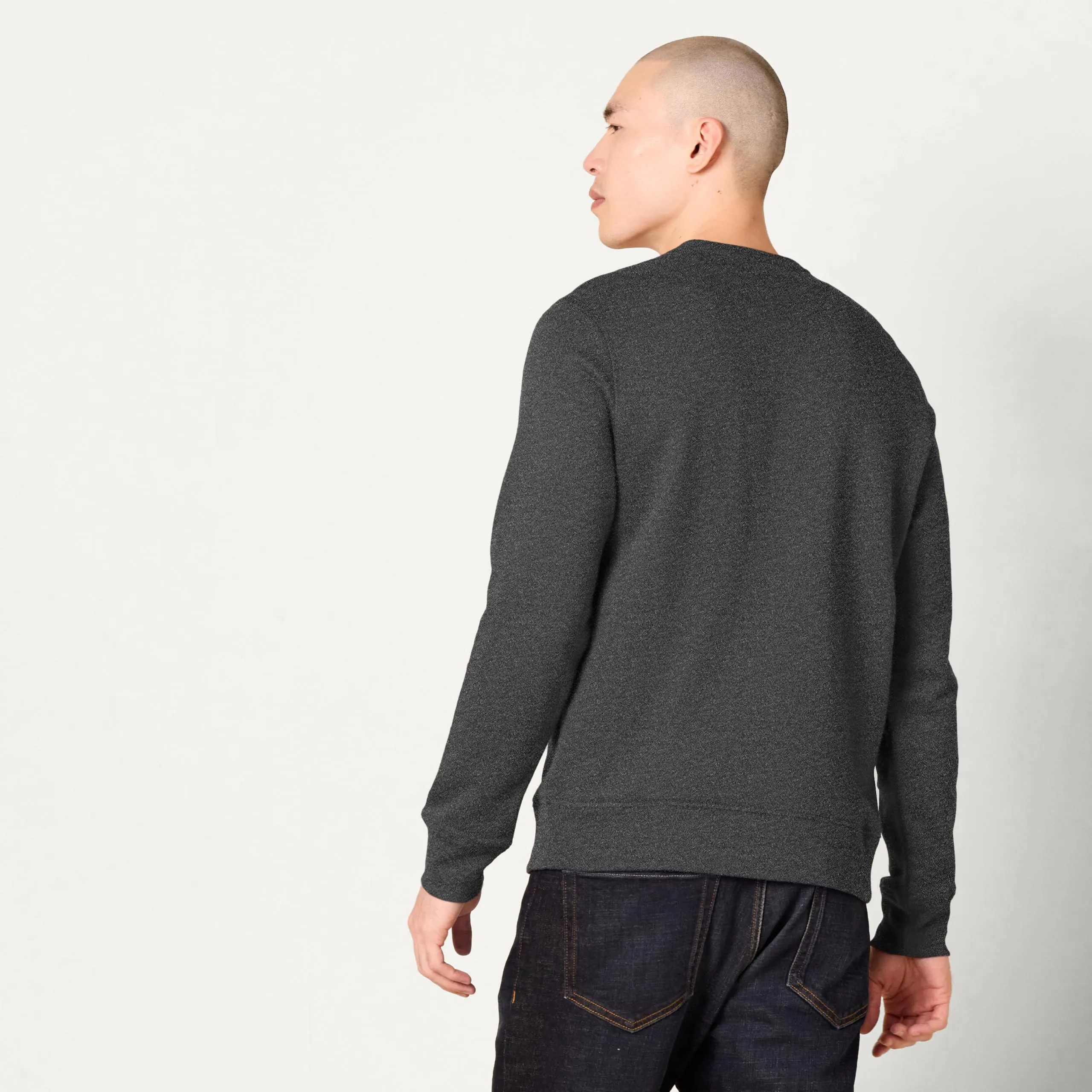 Amazon Essentials Felpa Girocollo in Pile Uomo, Carbone Puntinato, 3XL Plus - immagine 3