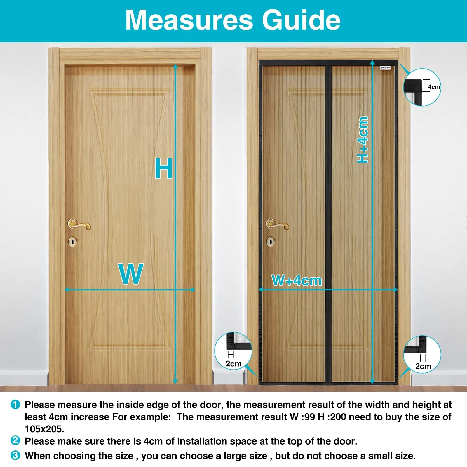 Design4door Zanzariera Magnetica per Porta Finestra, 160 x 185 cm, Nero - immagine 5