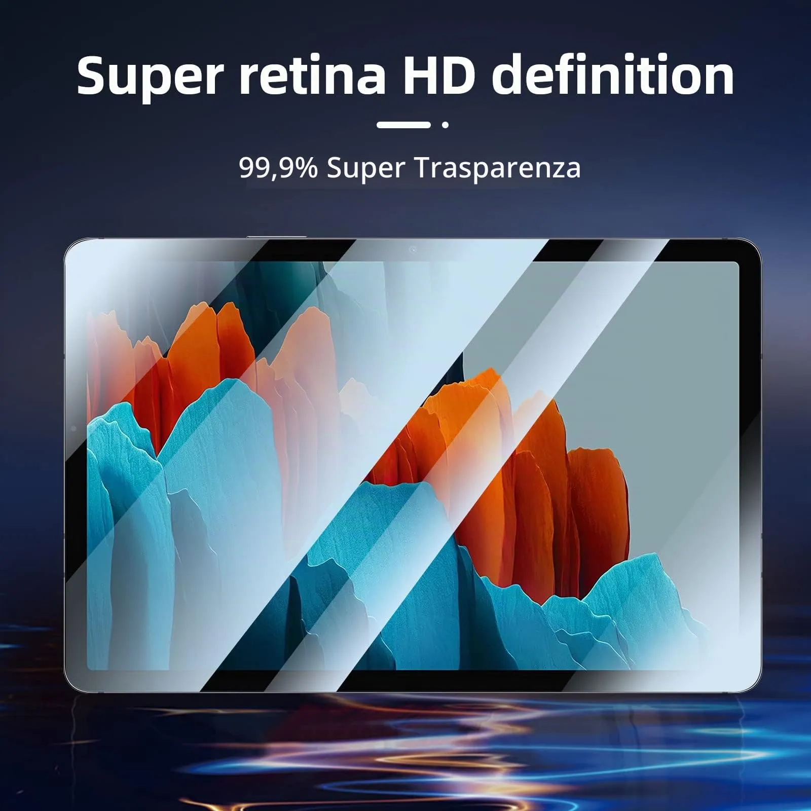 NEW'C Pellicola in Vetro Temperato per Samsung Galaxy Tab S7/S8 11 pollici - immagine 5