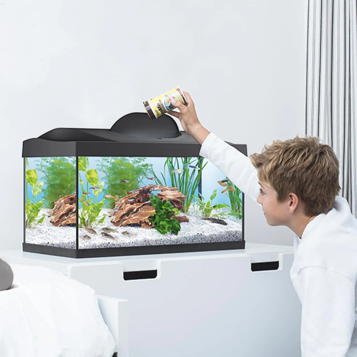 Tetra Starter Line 54 L Set Acquario con Illuminazione LED, Nero - immagine 5