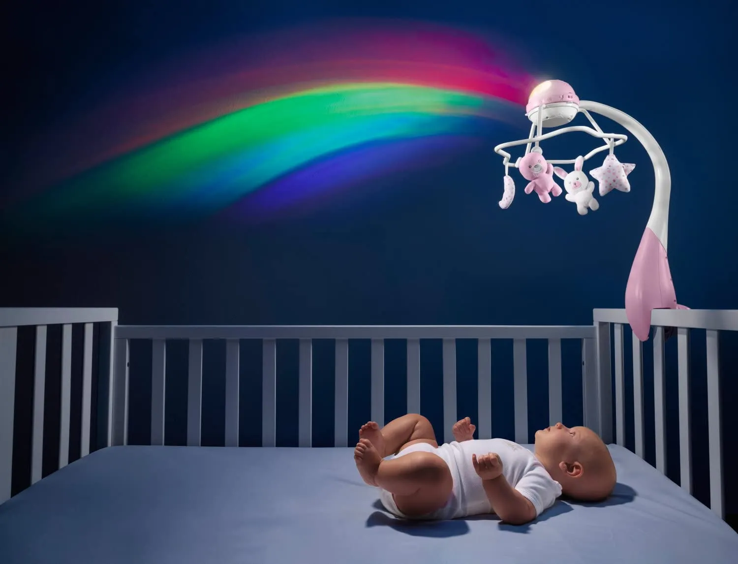 Chicco First Dreams Giostrina Musicale Arcobaleno 3in1, Rosa - immagine 3
