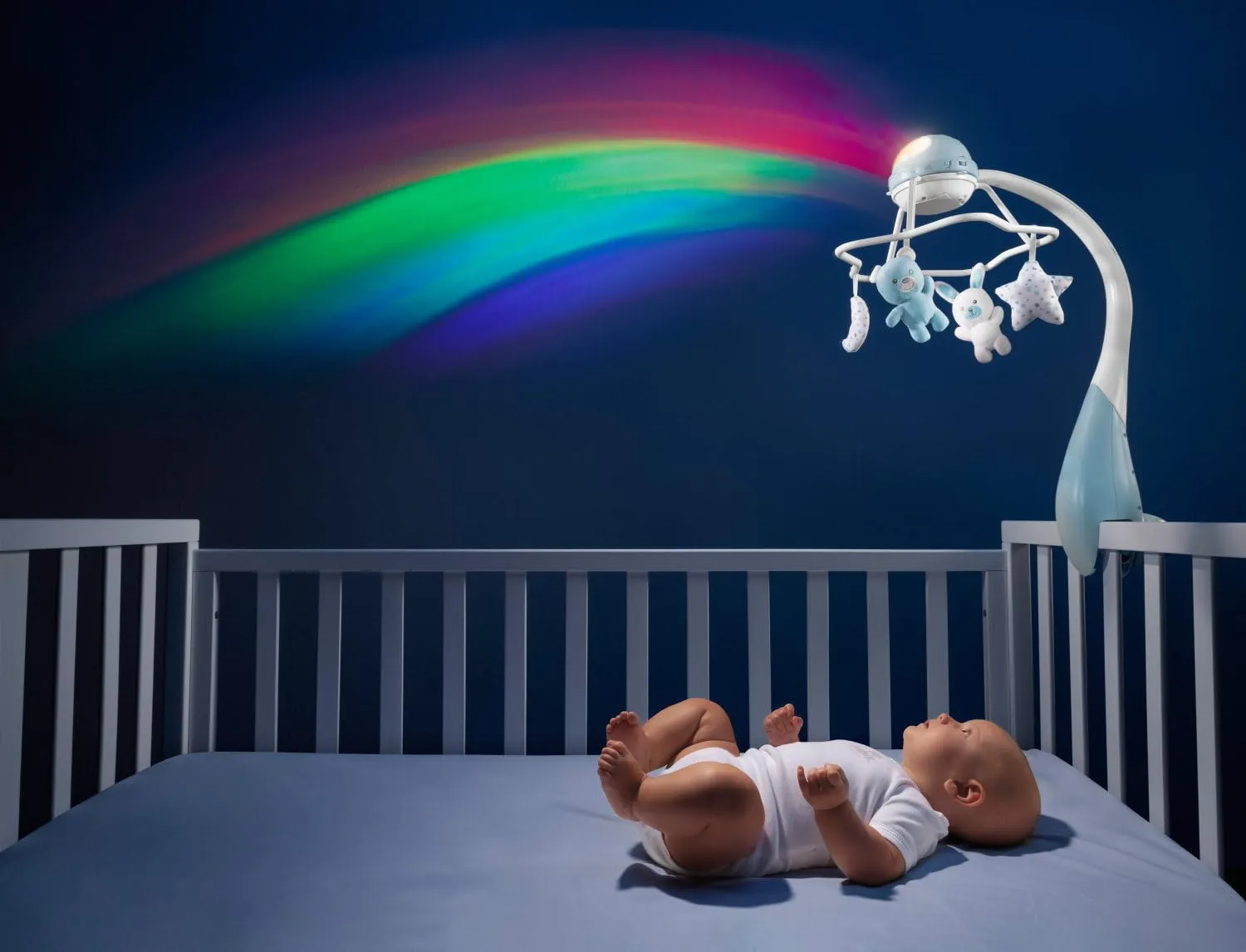 Chicco First Dreams Giostrina Musicale Arcobaleno 3in1, Blu - immagine 10