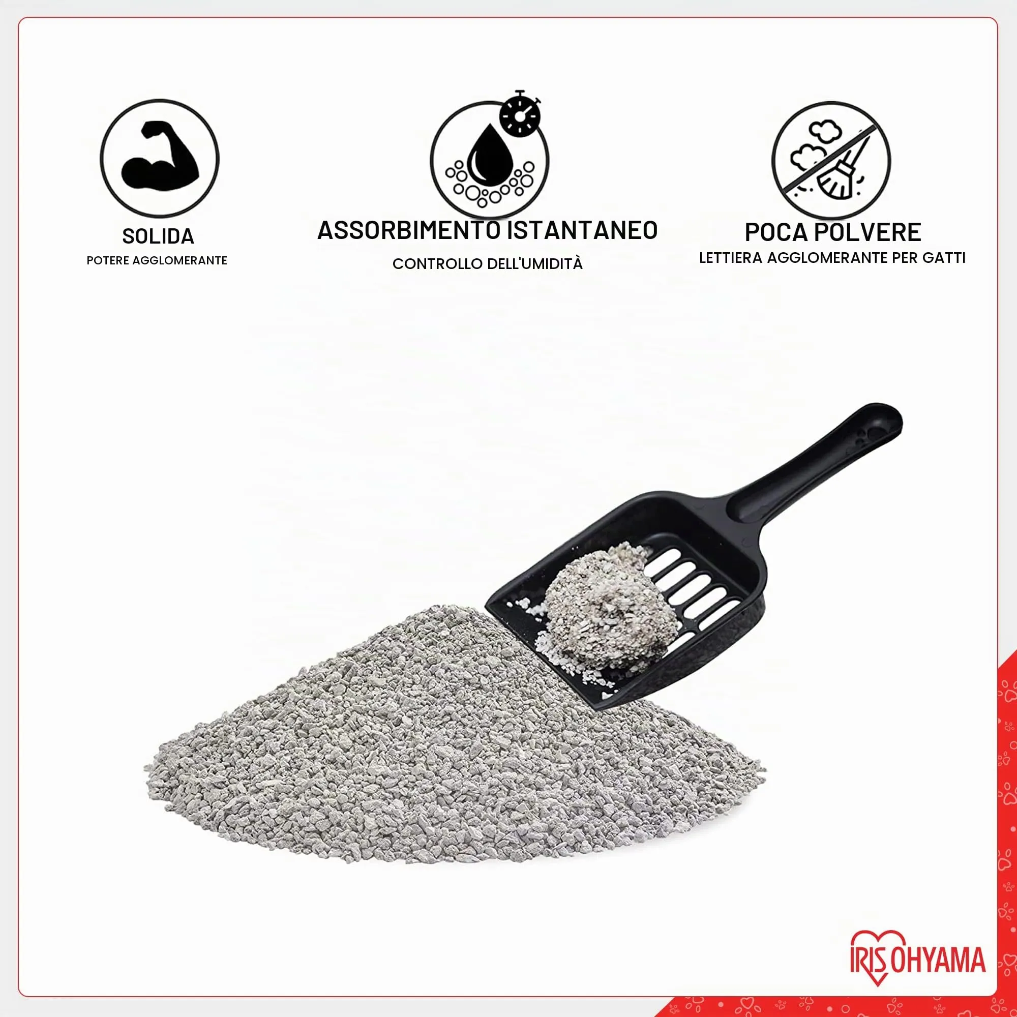 Iris Ohyama Lettiera per Gatti in Argilla Bentonite Naturale, KF8L, 2 sacchi da 8L, Non Profumata - immagine 3