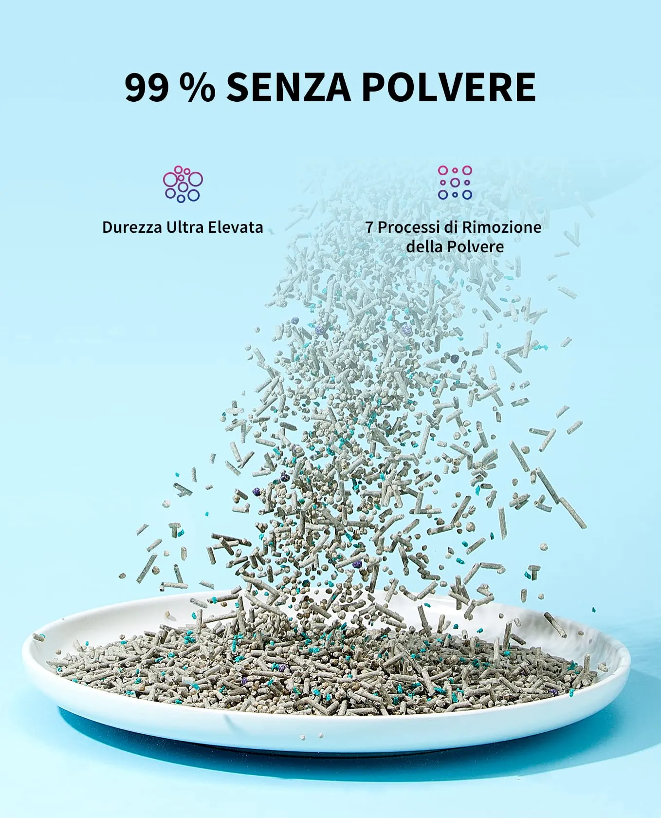 PETKIT Lettiera per Gatti Mista 5 in 1, Confezione da 4 - immagine 4