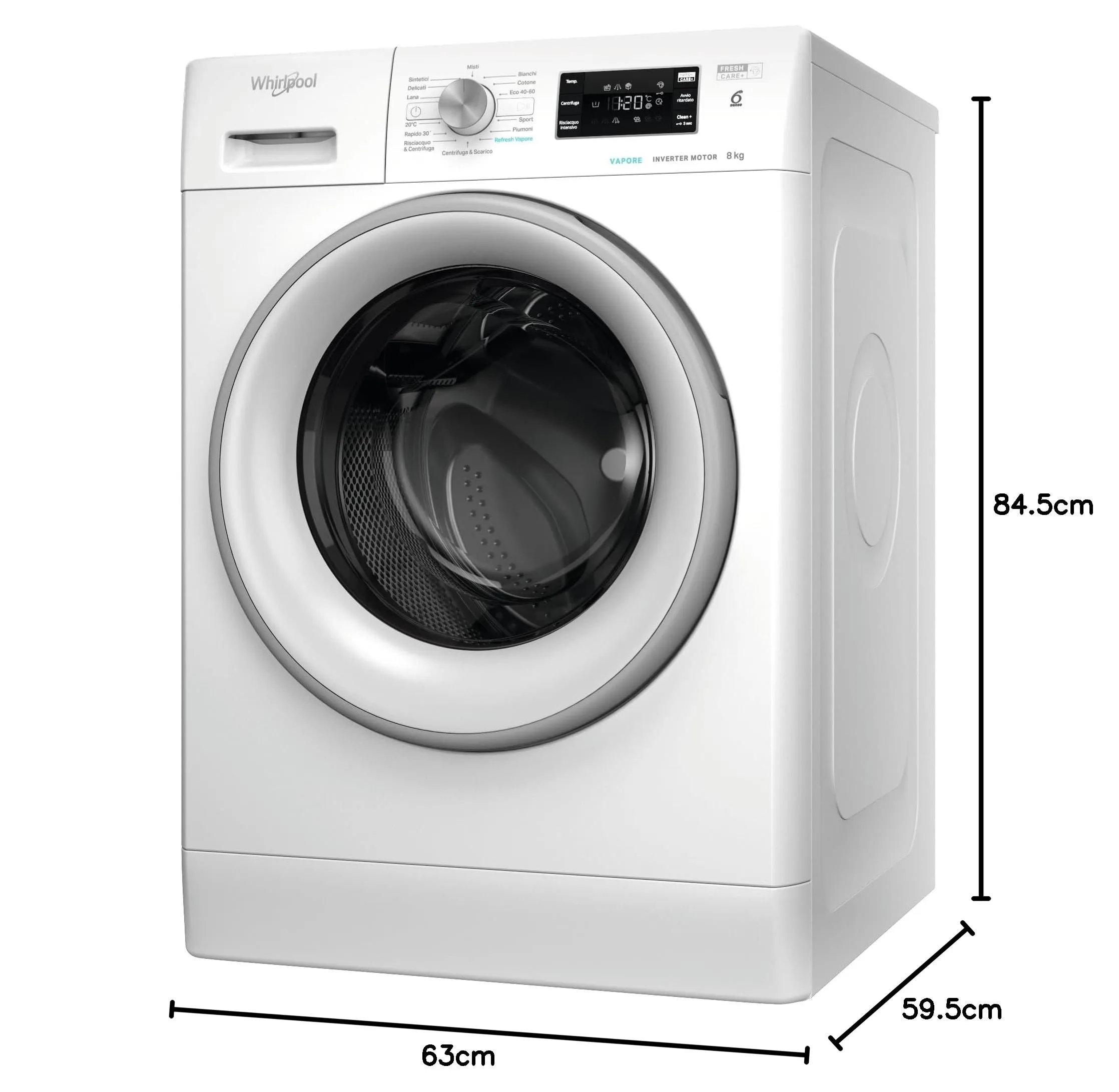 Whirlpool FFB 846 SV IT Lavatrice 8 kg - immagine 8