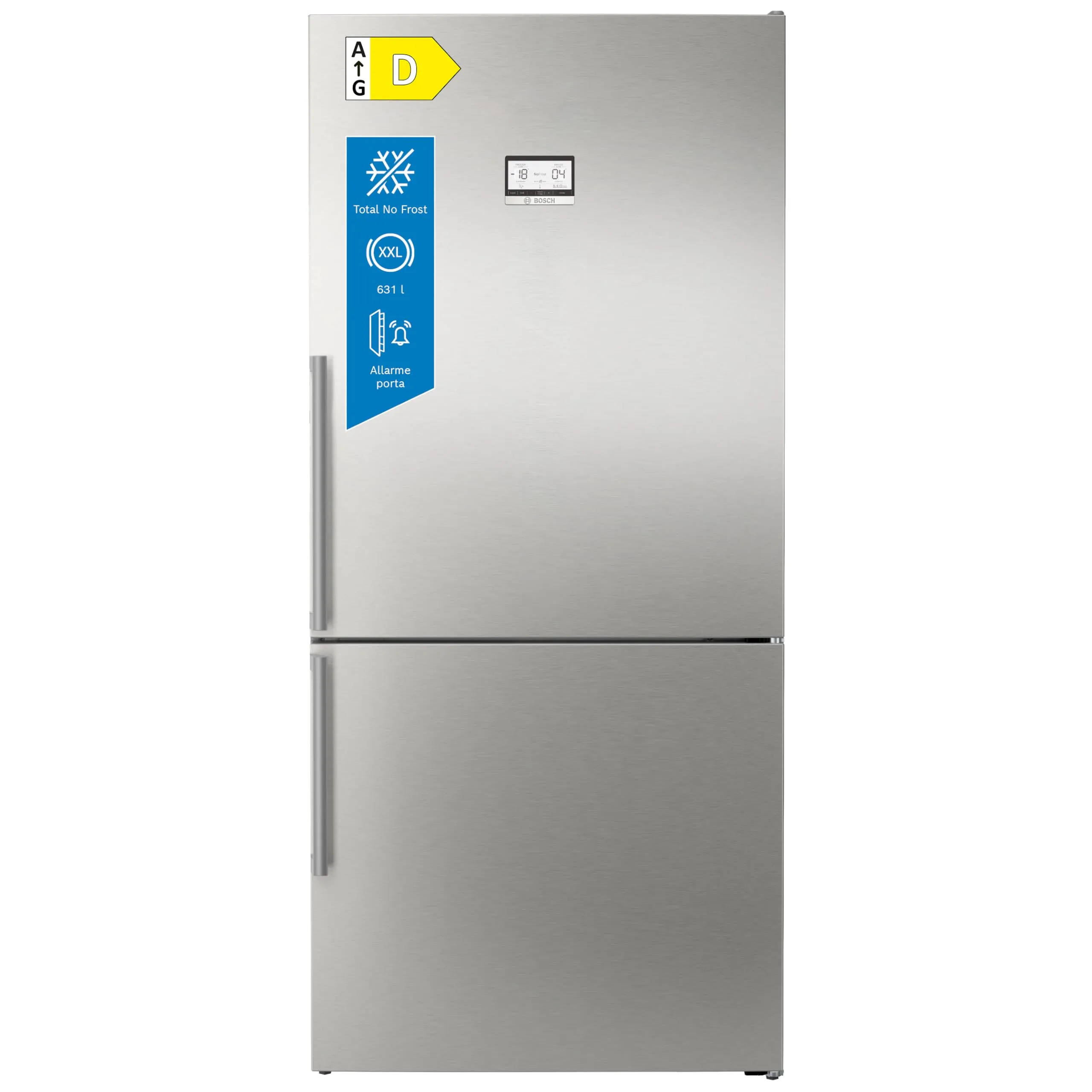 Bosch Serie 6 KGN86AIDR Frigo Combinato Total No Frost 186x86 cm Acciaio - immagine 1