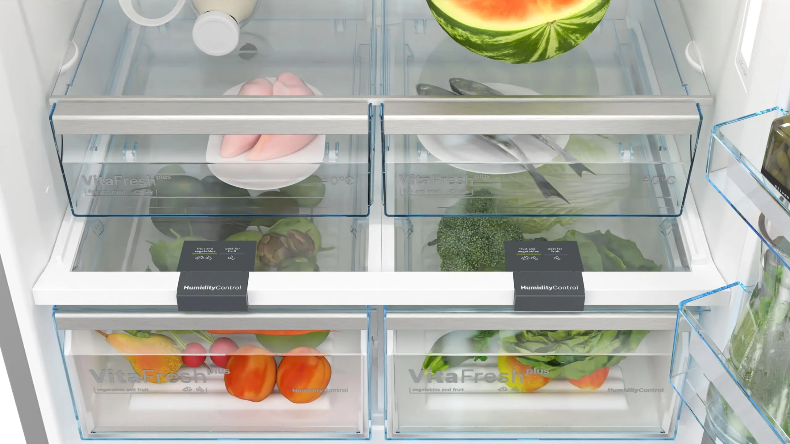 Bosch Serie 6 KGN86AIDR Frigo Combinato Total No Frost 186x86 cm Acciaio - immagine 11