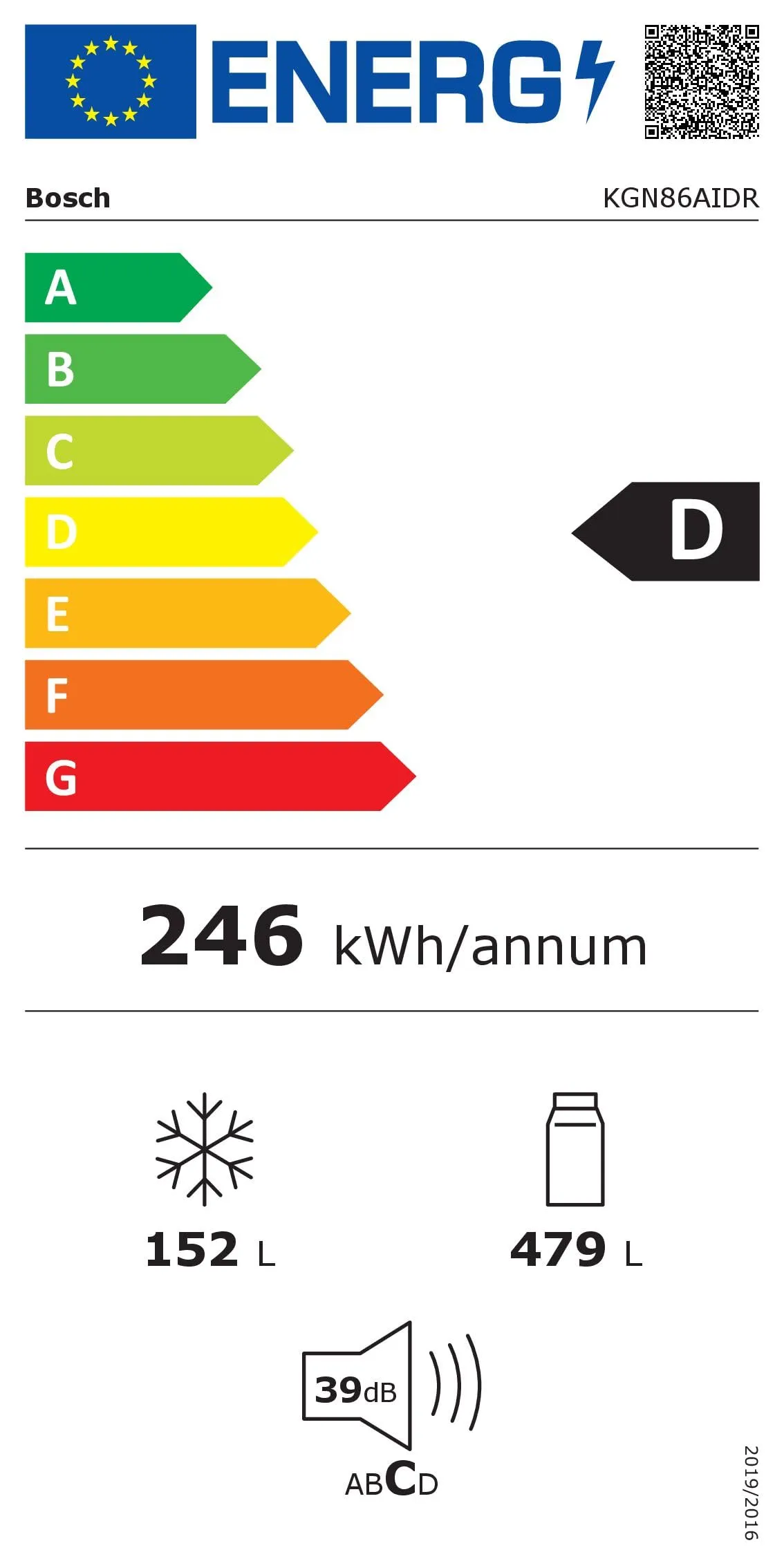 Bosch Serie 6 KGN86AIDR Frigo Combinato Total No Frost 186x86 cm Acciaio - immagine 14