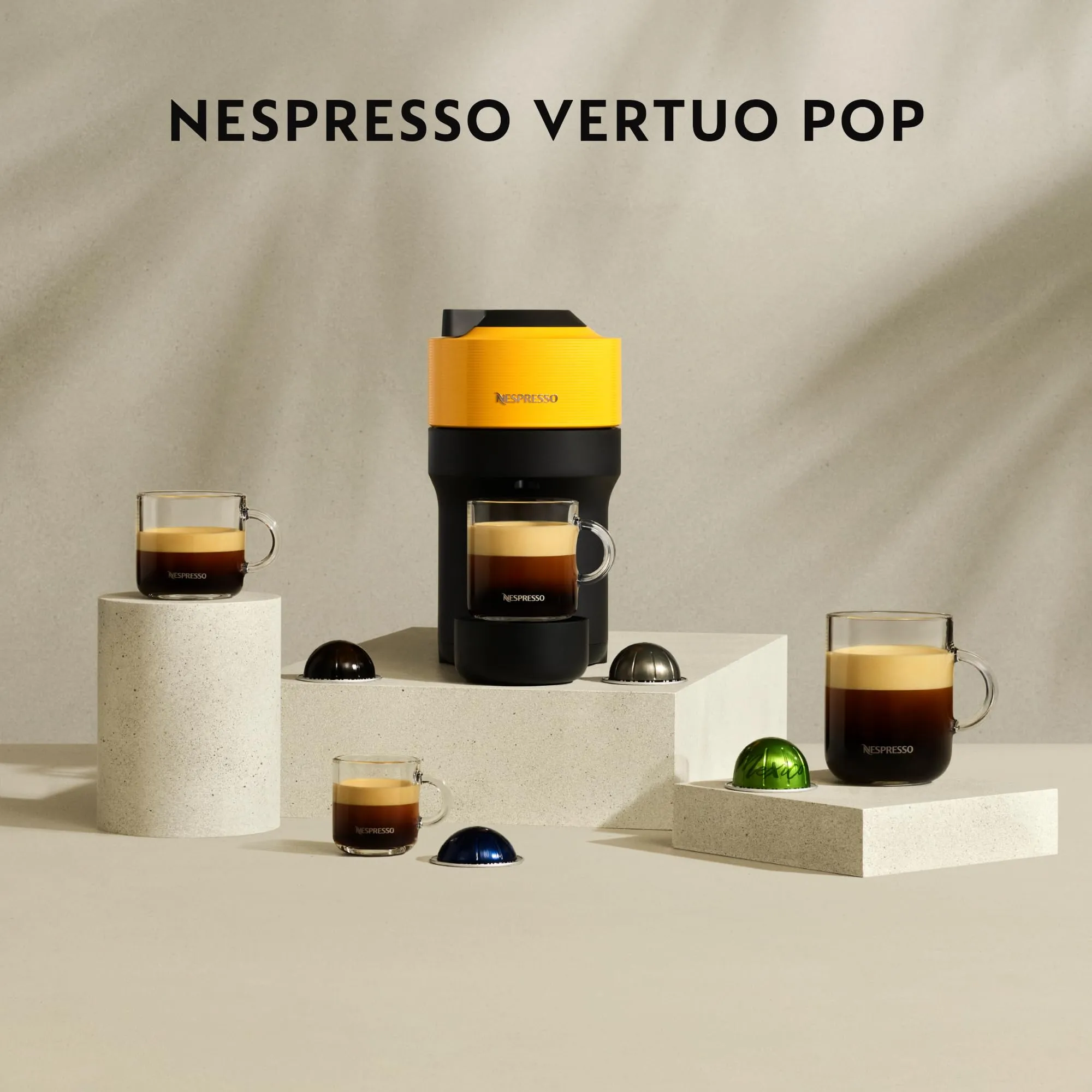 Nespresso De'Longhi Vertuo Pop e Aeroccino 3 ENV90.BAE, Nero - immagine 7