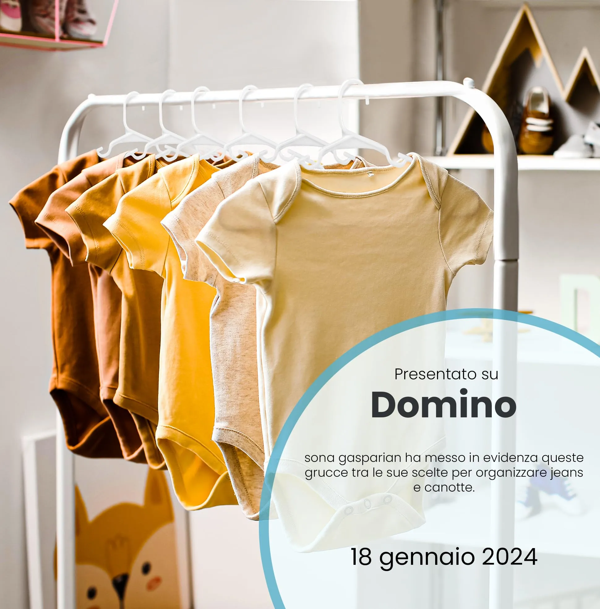 Utopia Home Grucce per bambini salvaspazio, Pack di 40, Bianco - immagine 7