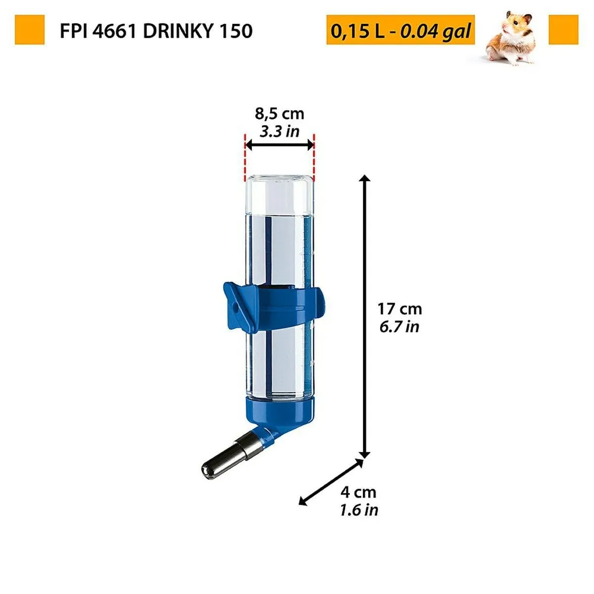 Ferplast Drinky Beverino per Roditori, 150 cc - immagine 2