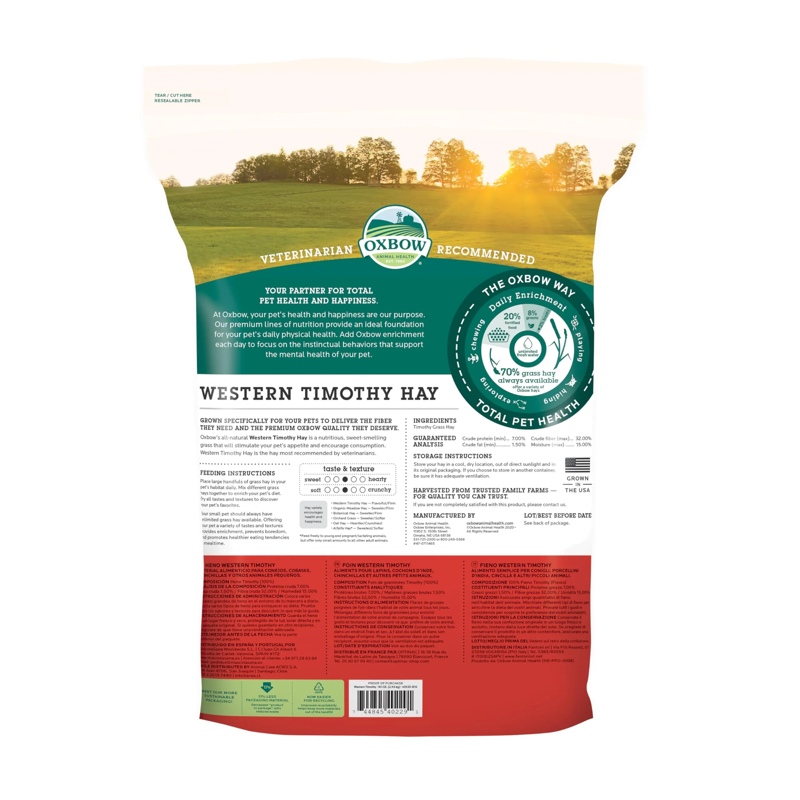 Oxbow Western Timothy Hay 2550g - immagine 2