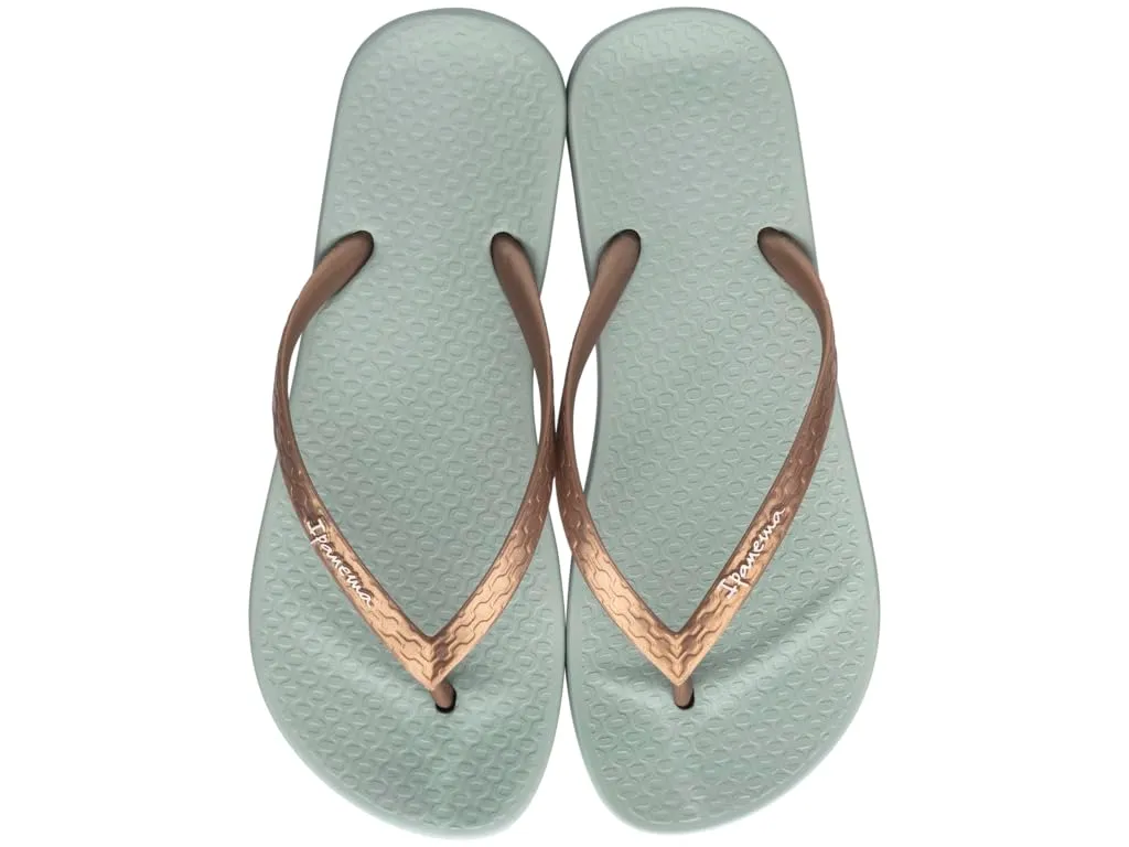 Ipanema Anatomica Tan Fem Flip Flops - Verde Oro - immagine 2