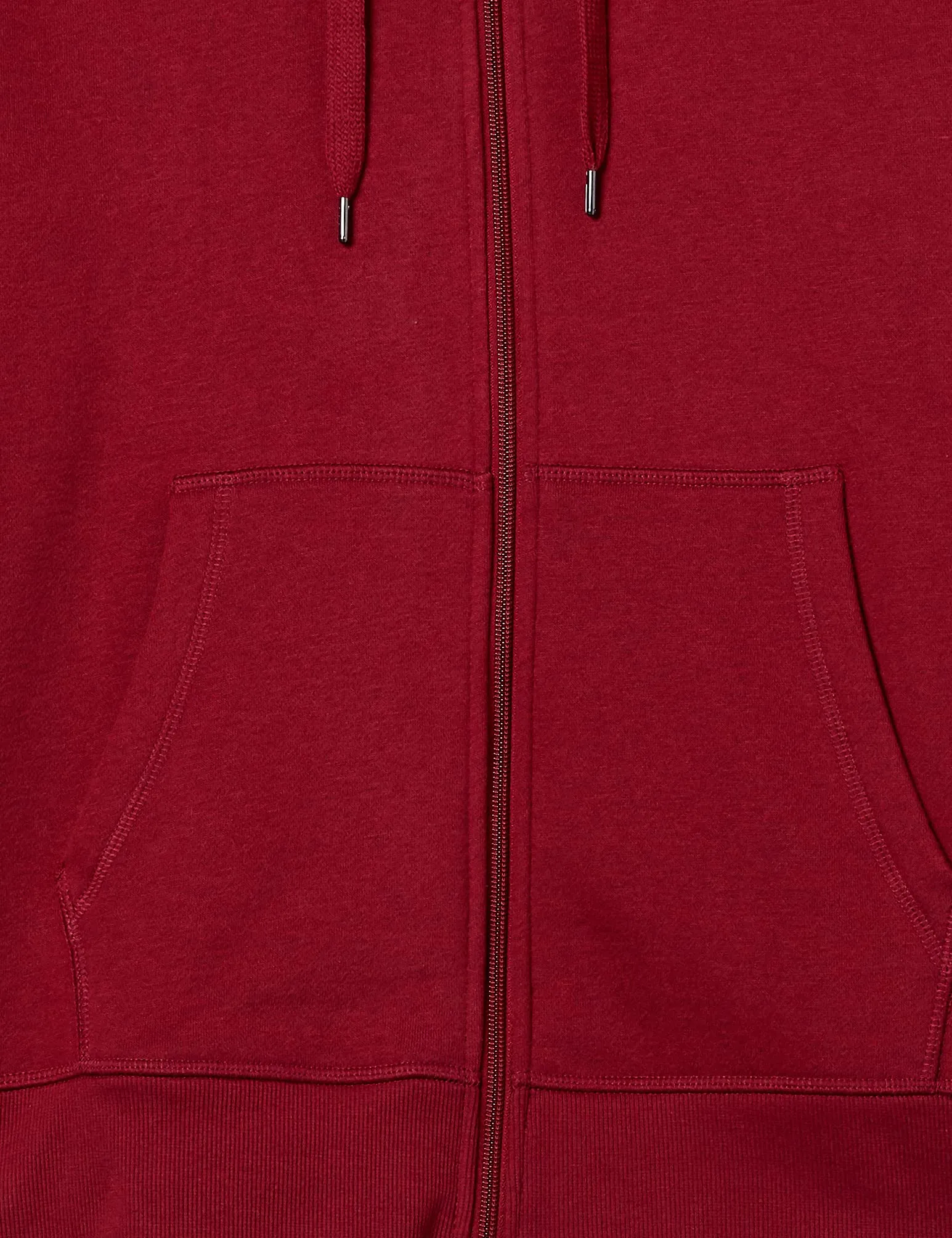 Amazon Essentials Felpa con Cappuccio in Pile con Zip Intera Uomo, Rosso Scuro, S - immagine 9
