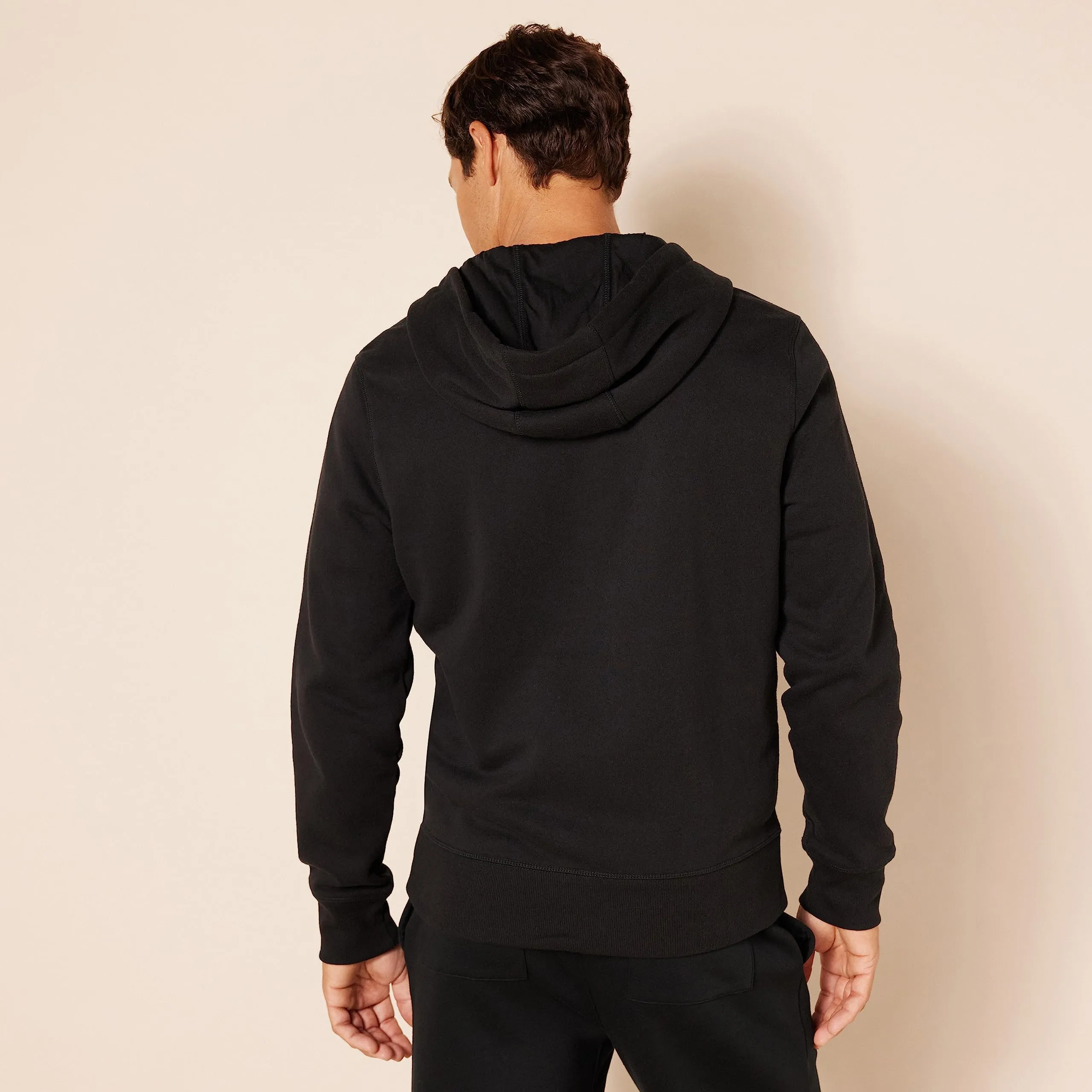 Amazon Essentials Felpa con Cappuccio in Pile con Zip Intera Uomo, Nero, L - immagine 3