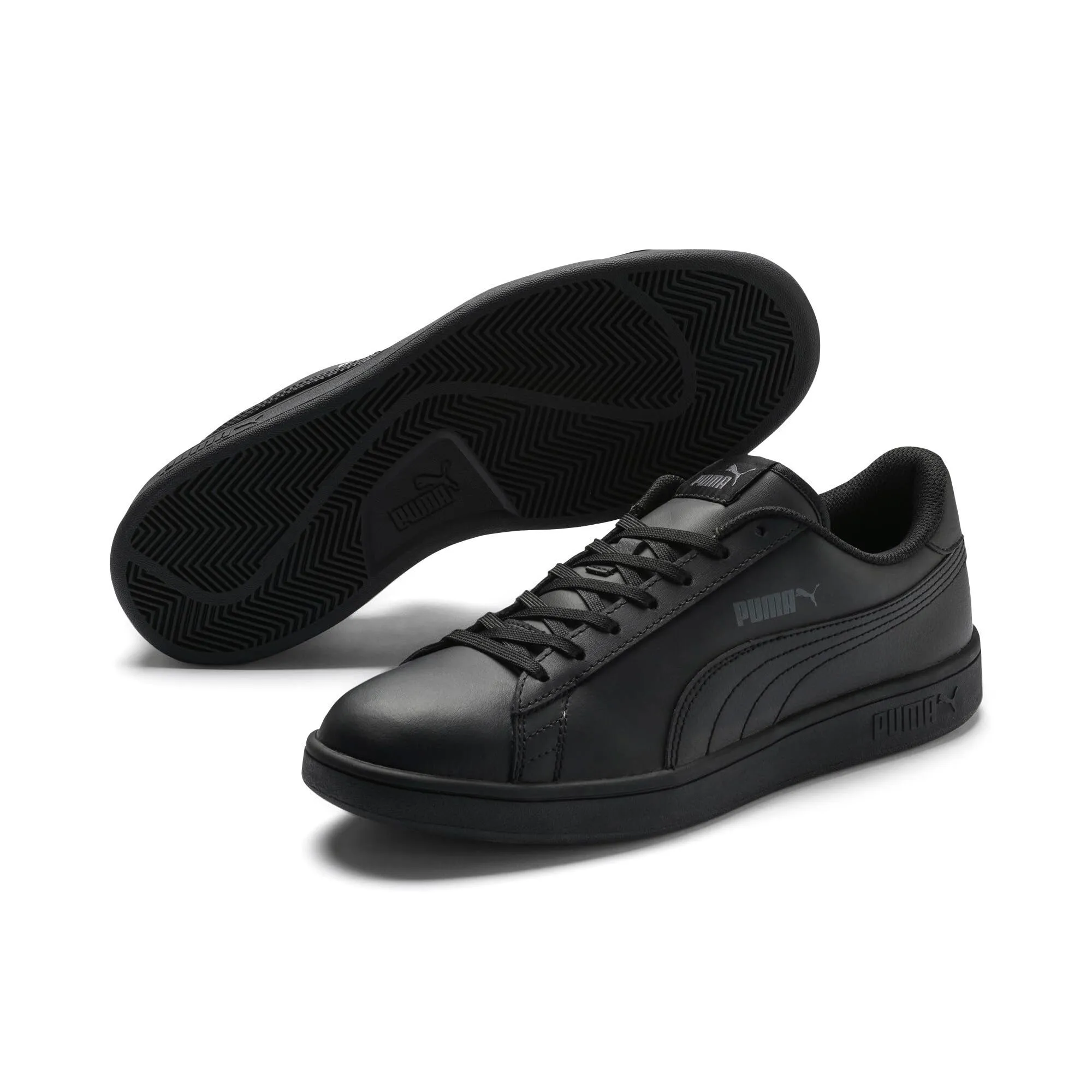PUMA Smash V2 L Sneakers Unisex, Black, 44 EU - immagine 2