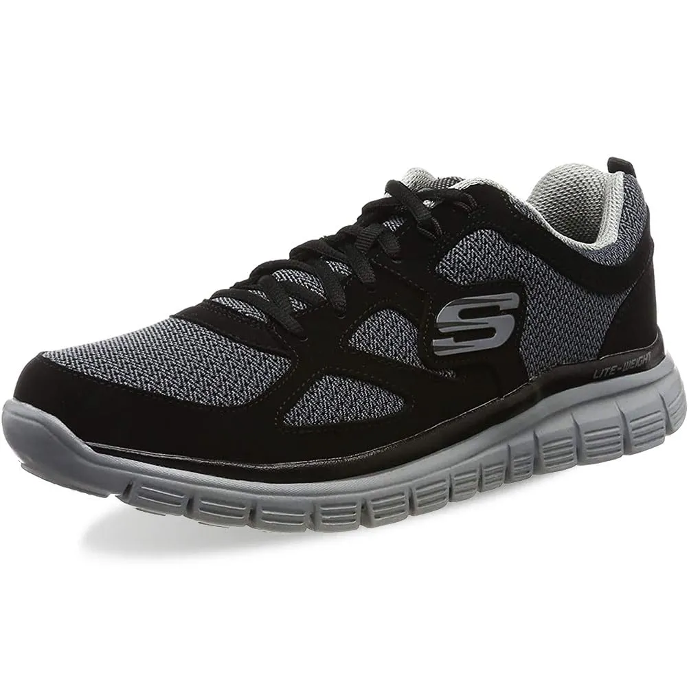 Skechers Burns-Agoura Men's Sneakers, Black Black 52635 Bkgy, 46 EU - immagine 1