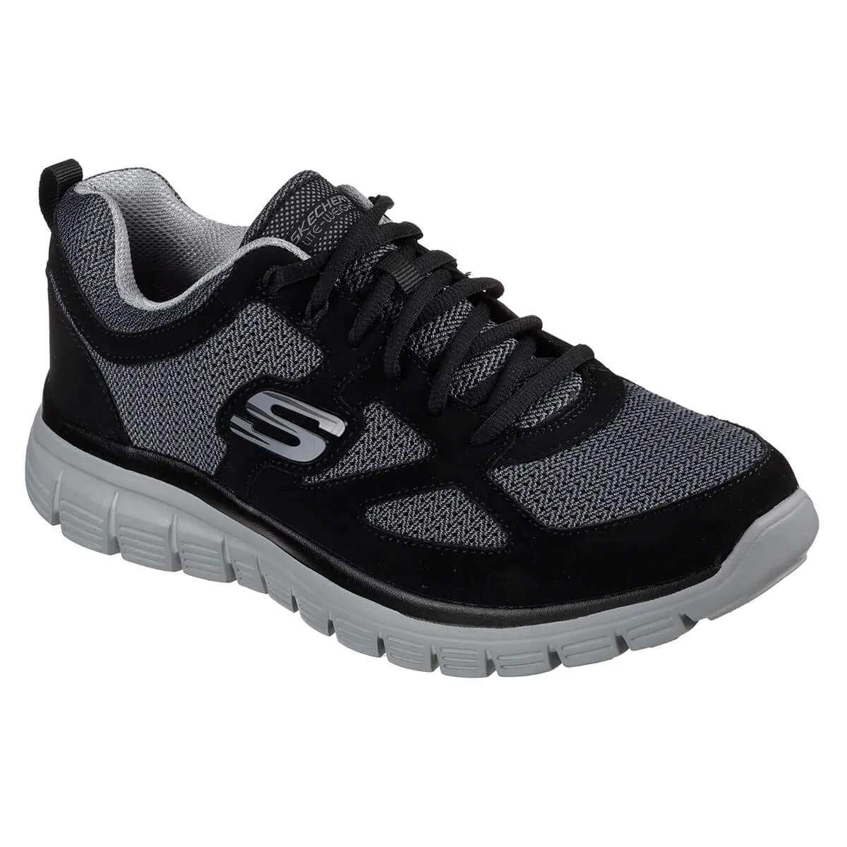 Skechers Burns-Agoura Men's Sneakers, Black, 52635-BKGY, 42.5 EU - immagine 2
