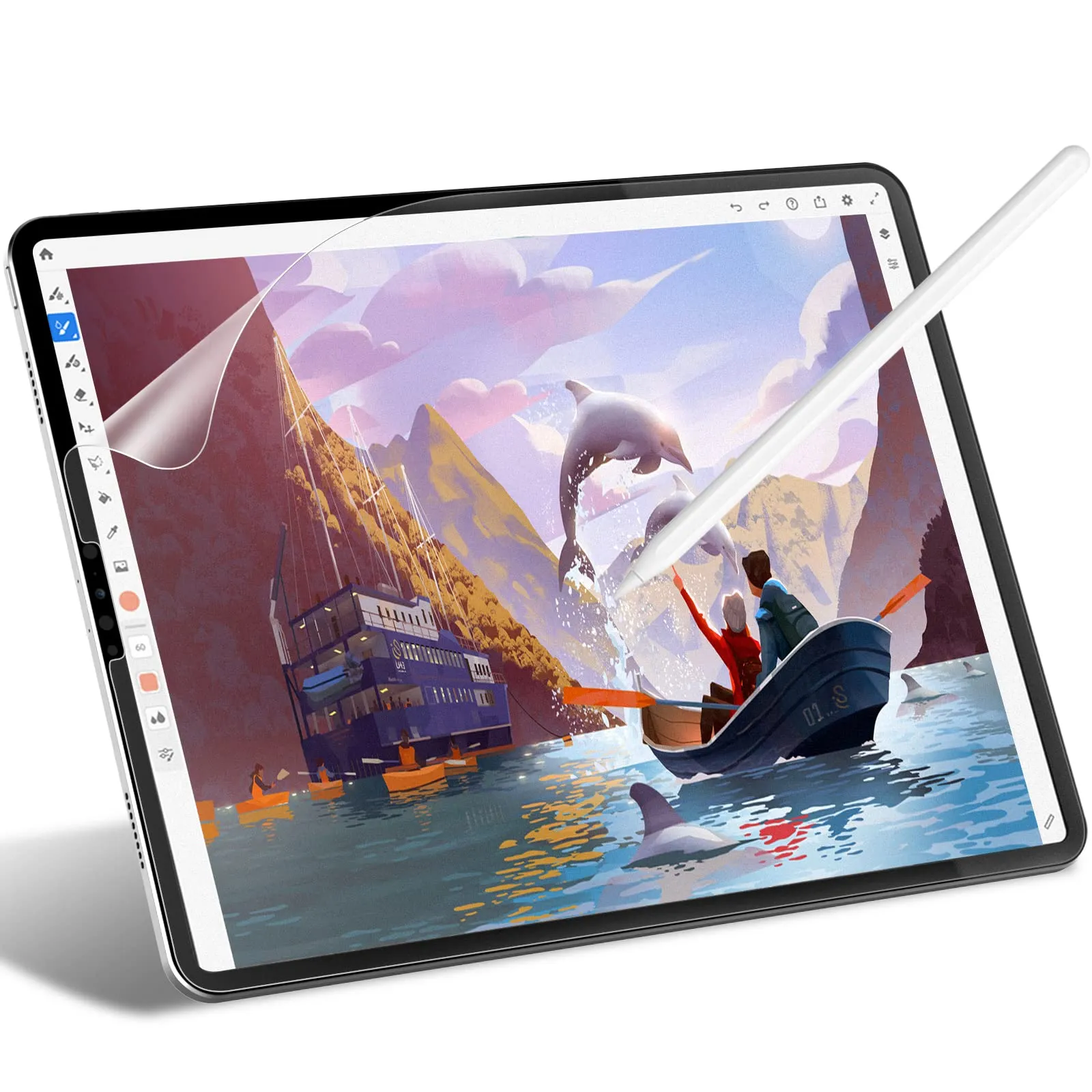JETech Pellicola Protettiva Effetto Carta per iPad Pro 11" (4/3/2/1) e iPad Air 5/4 (10,9") - immagine 1