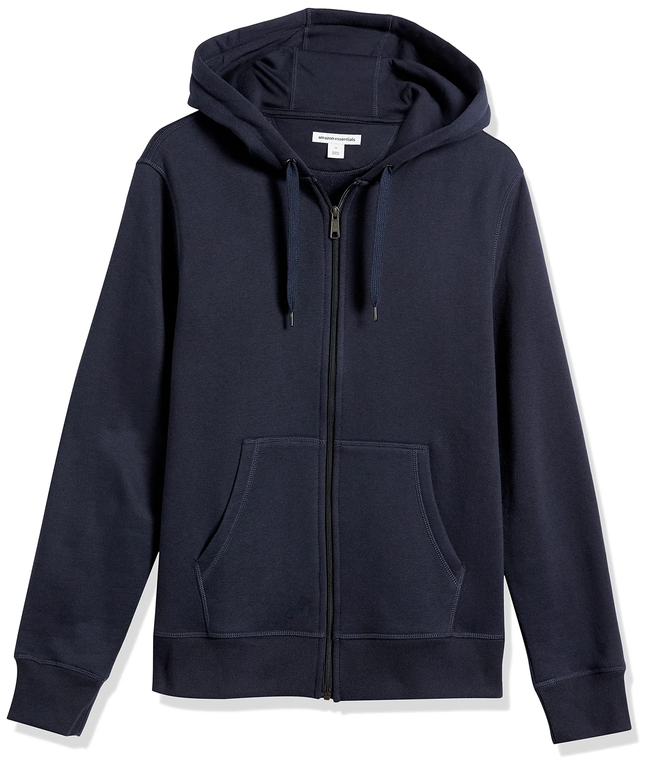 Amazon Essentials Felpa con Cappuccio e Cerniera Integrale in Pile Uomo, Blu Marino, XS - immagine 9