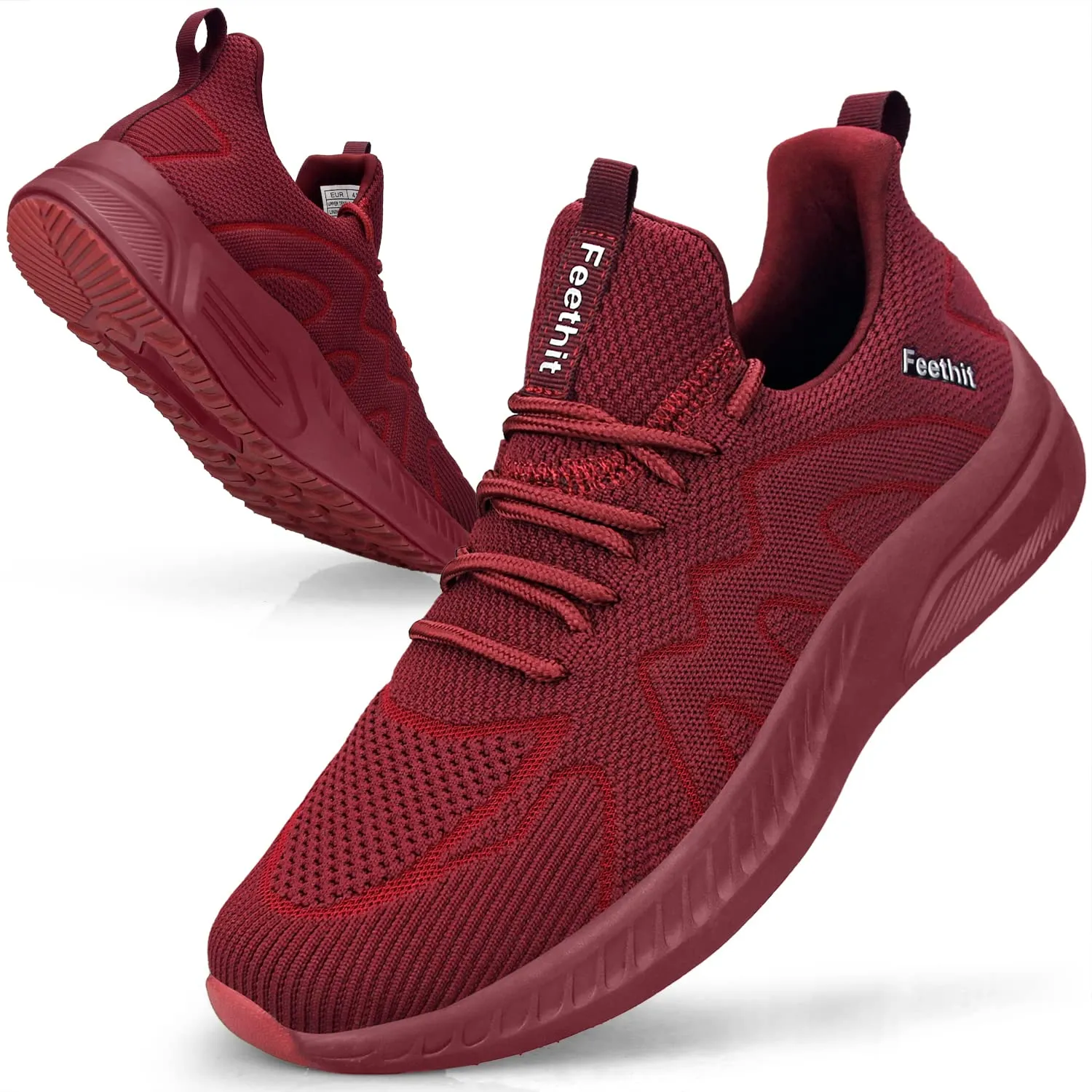 Feethit Scarpe Running Uomo Rosso 41 - immagine 1