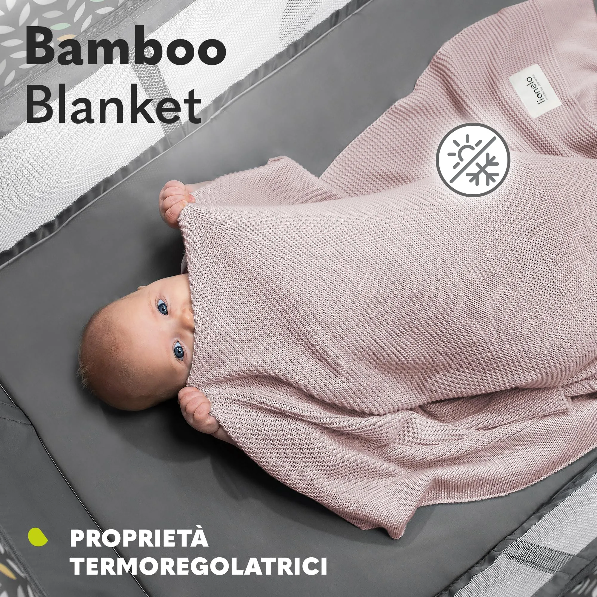 Lionelo Bamboo Blanket 100x75 cm Cotton - immagine 3