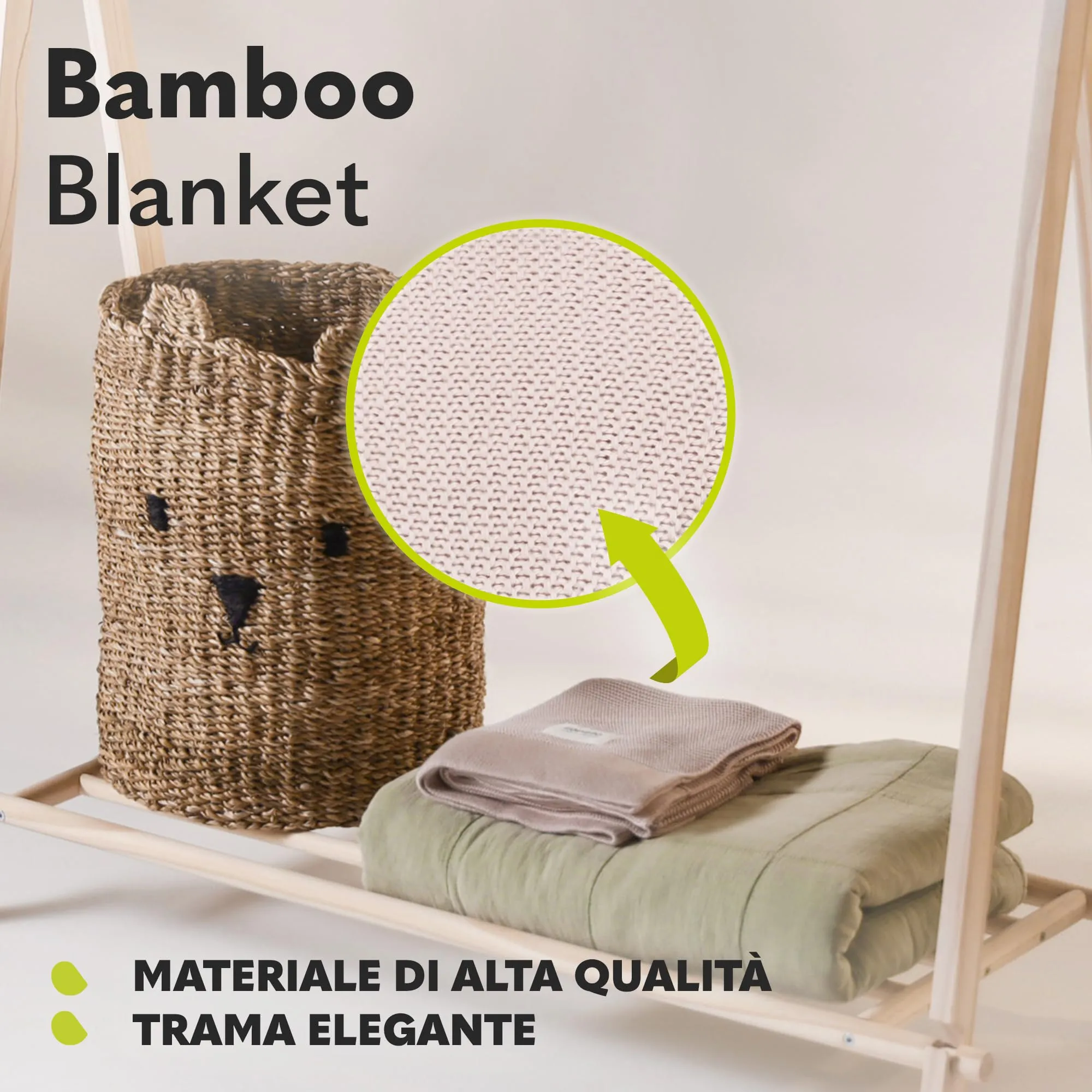 Lionelo Bamboo Blanket 100x75 cm Cotton - immagine 4