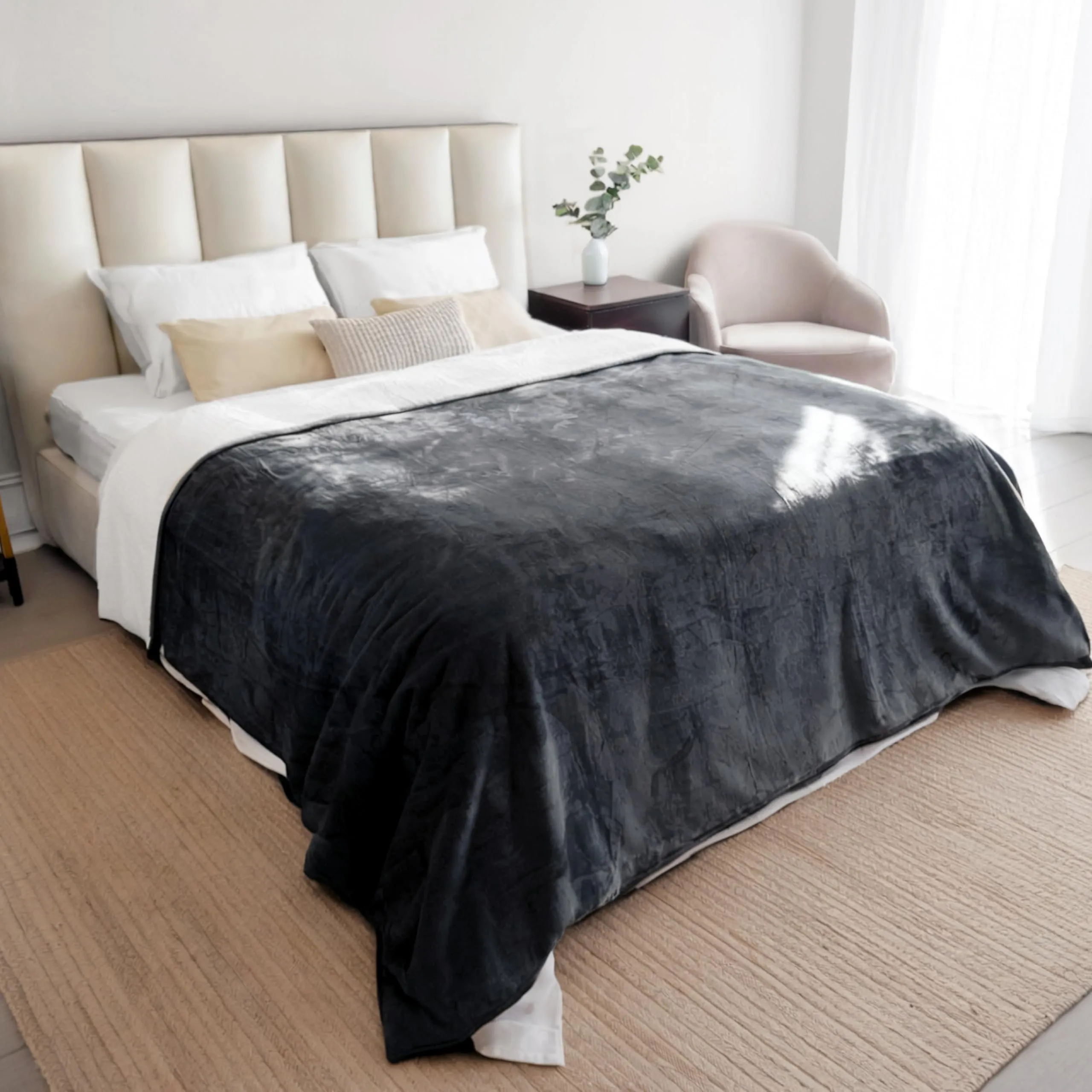 Dreamzie Coperta Impermeabile per Cani, 218x274 cm, Grigio Scuro - immagine 1