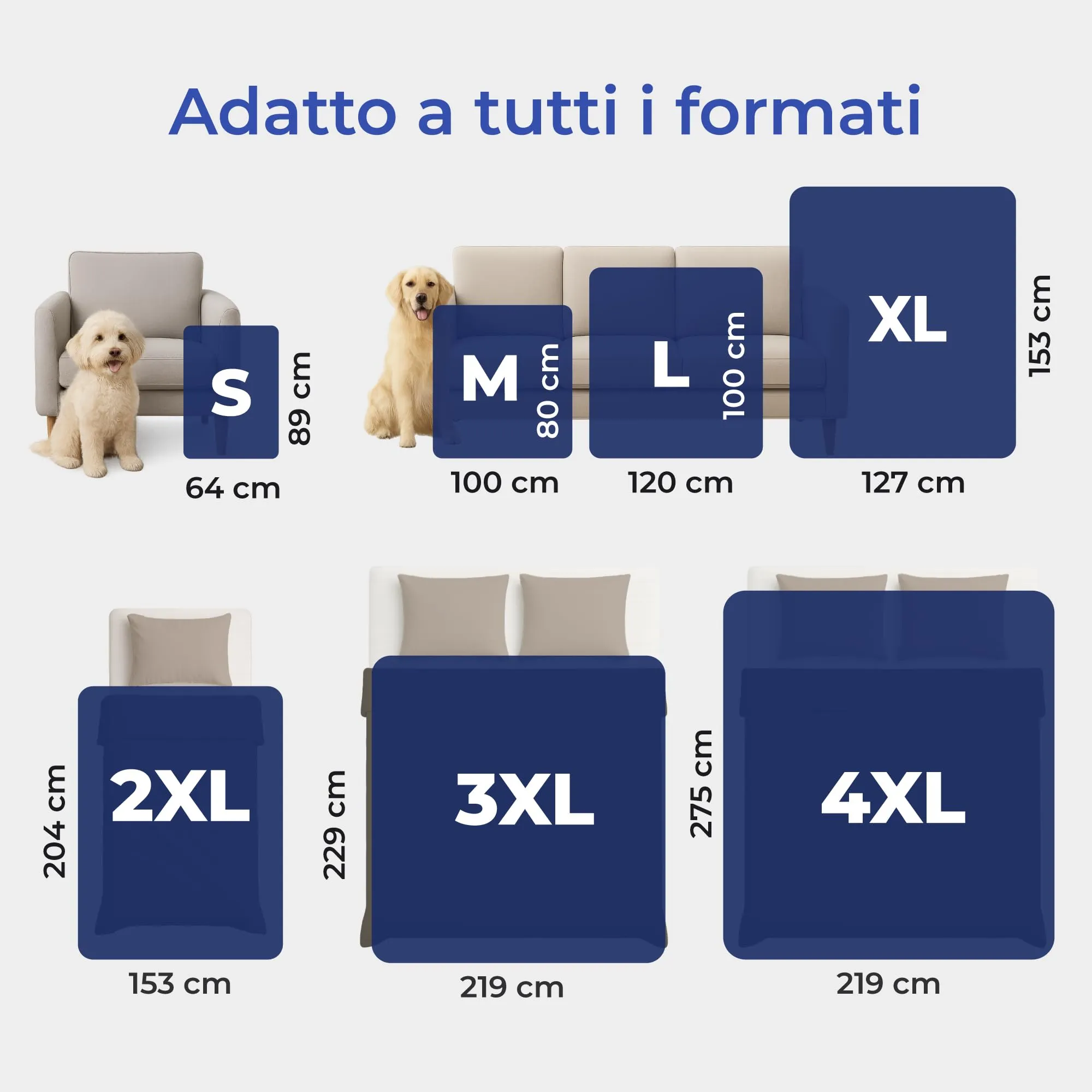 Dreamzie Coperta Impermeabile per Cani, 127x152 cm, Blu Marino - immagine 5