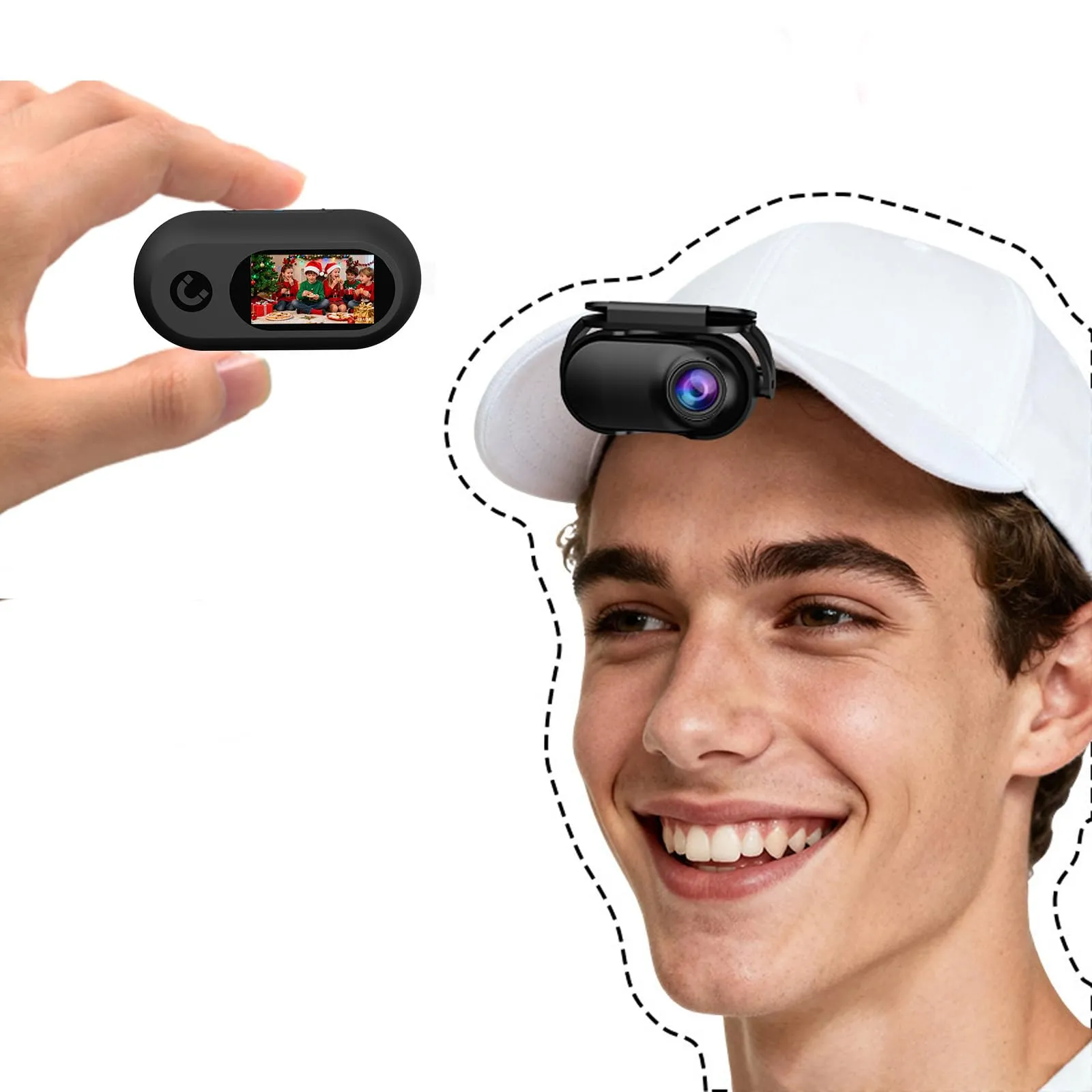 Xilecam M300D Mini Body Cam 16GB per Moto Vlog - immagine 3