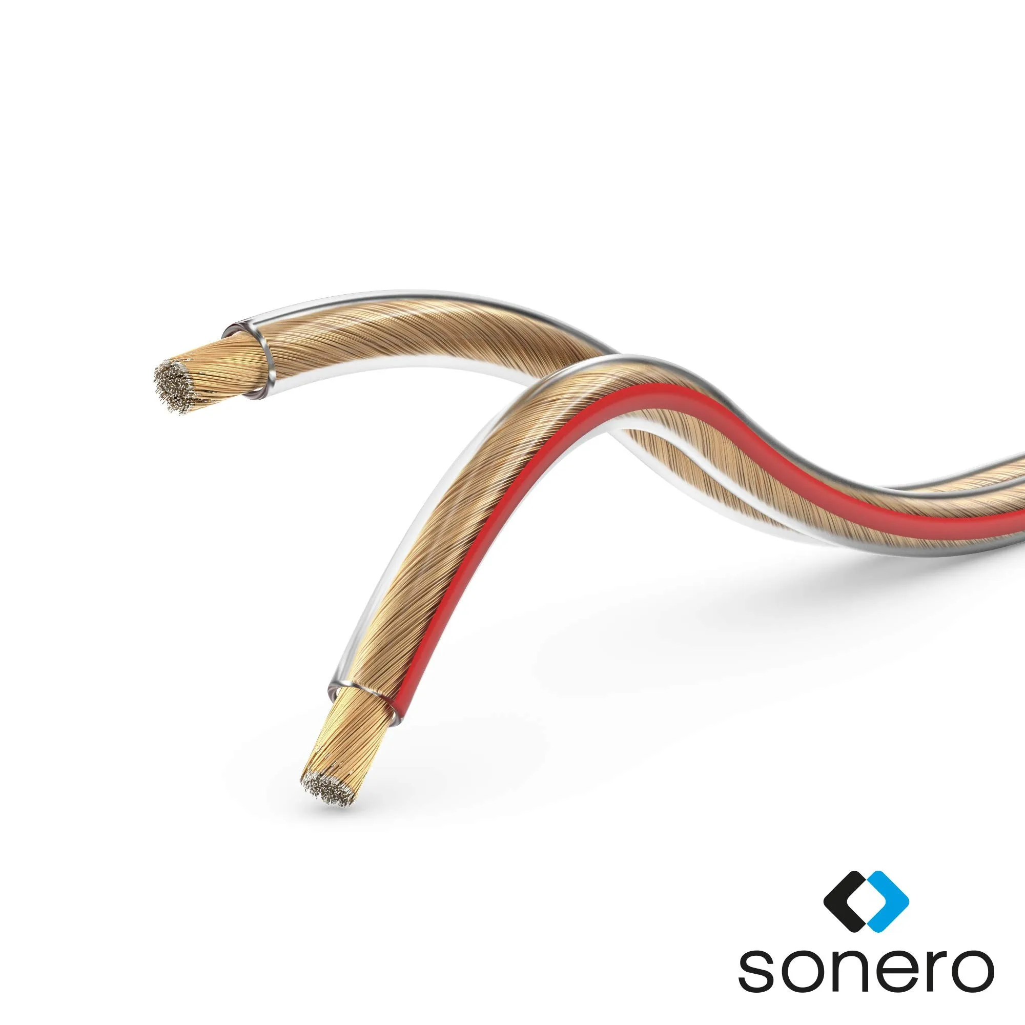 Sonero Cavo per altoparlante CCA 2x1.50mm², 10 m, trasparente - immagine 2