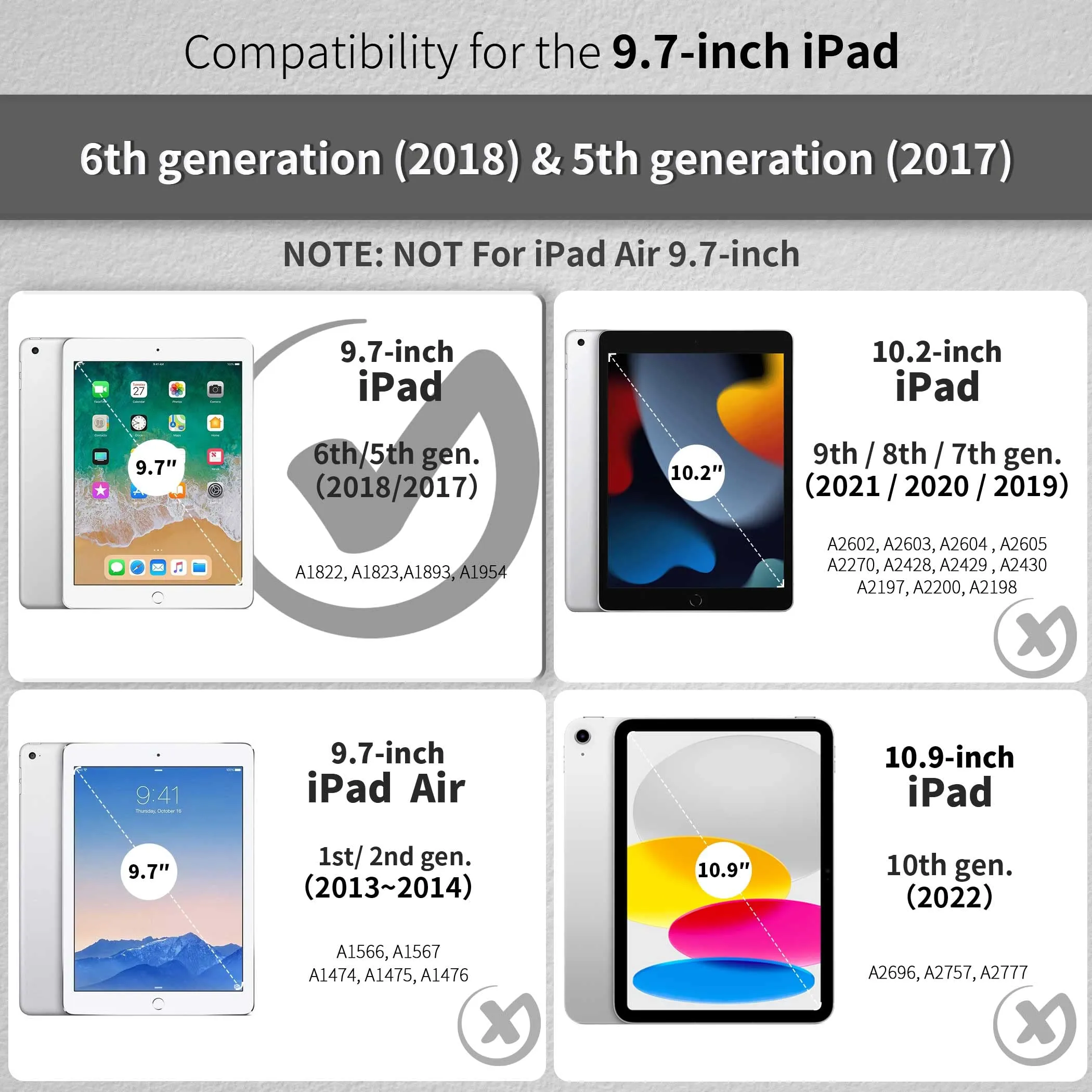 EasyAcc Case for iPad 9.7" (6th Gen 2018 / 5th Gen 2017) - immagine 7