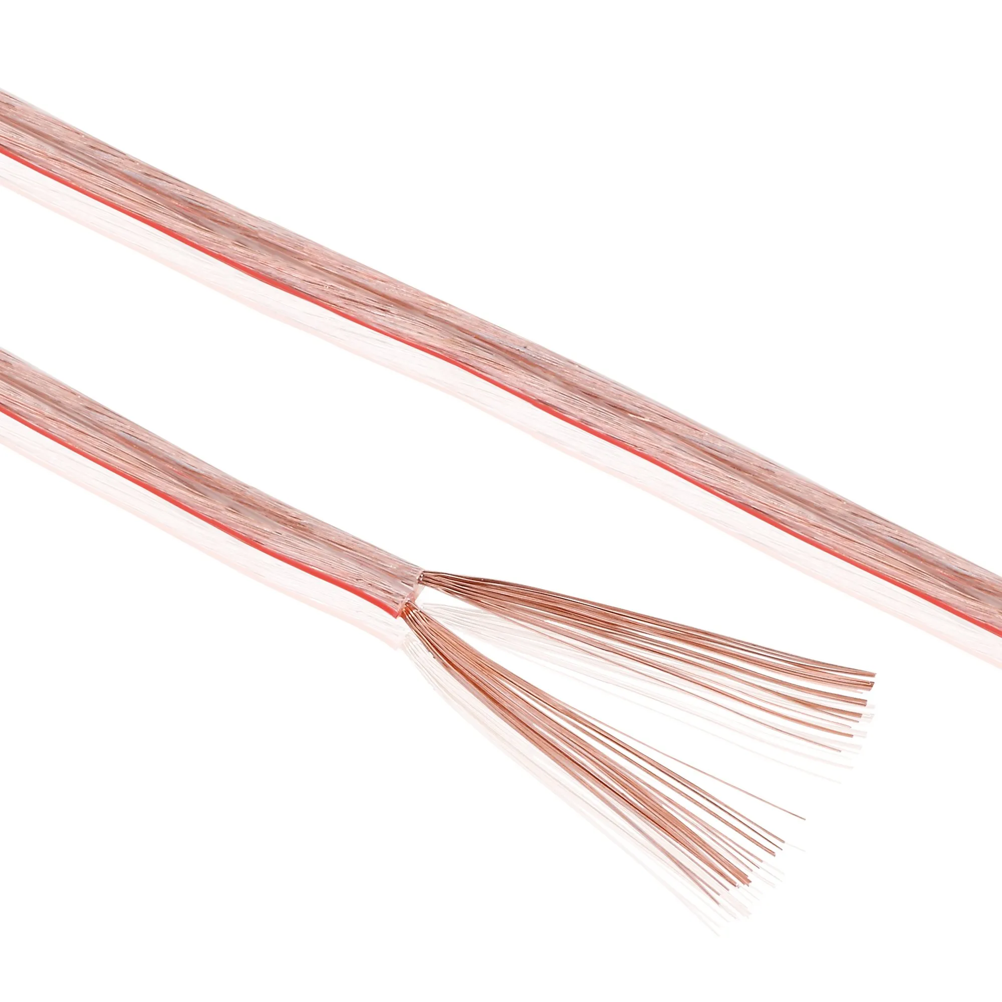 Sonero Cavo per altoparlanti CCA 2x0,75mm², 20m, Trasparente - immagine 4