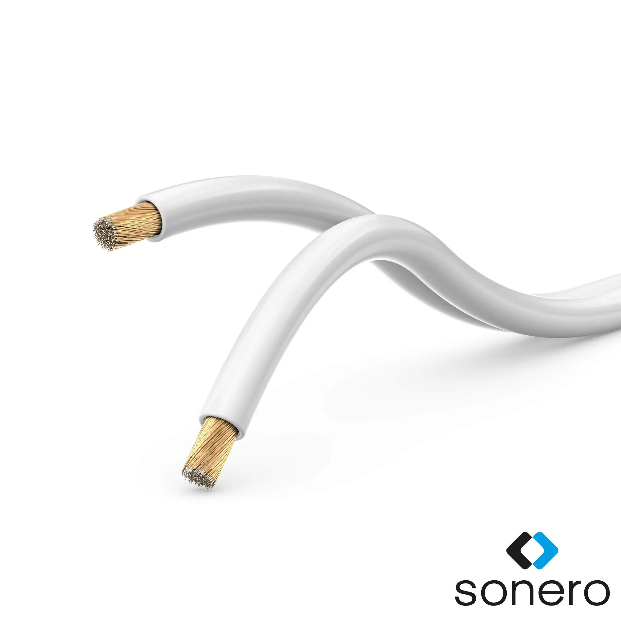 Sonero Cavo per altoparlanti CCA 2x1.50mm², 30 m, Bianco - immagine 2