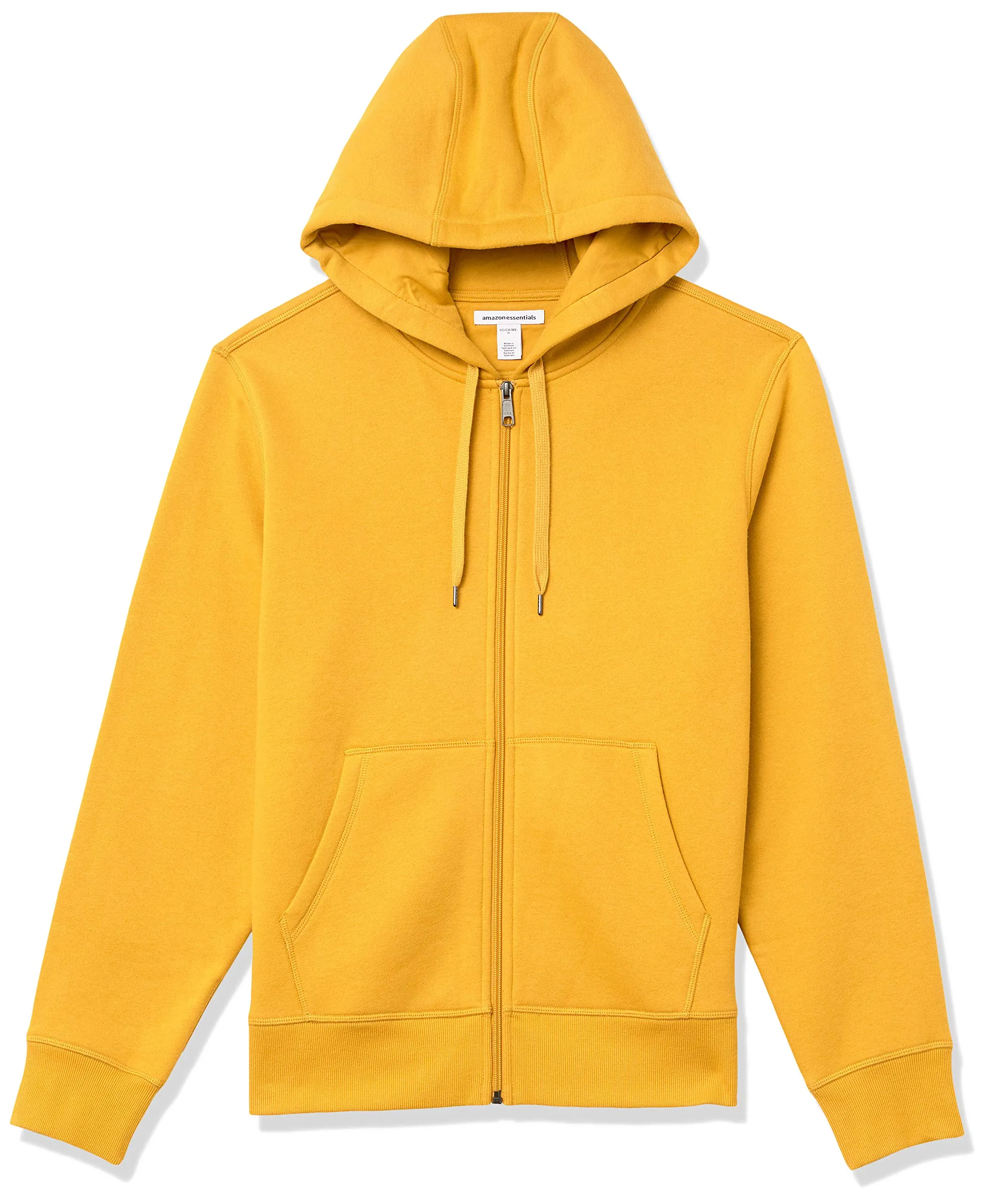 Amazon Essentials Felpa con Cappuccio in Pile con Zip Intera Uomo, Oro, XXL - immagine 1