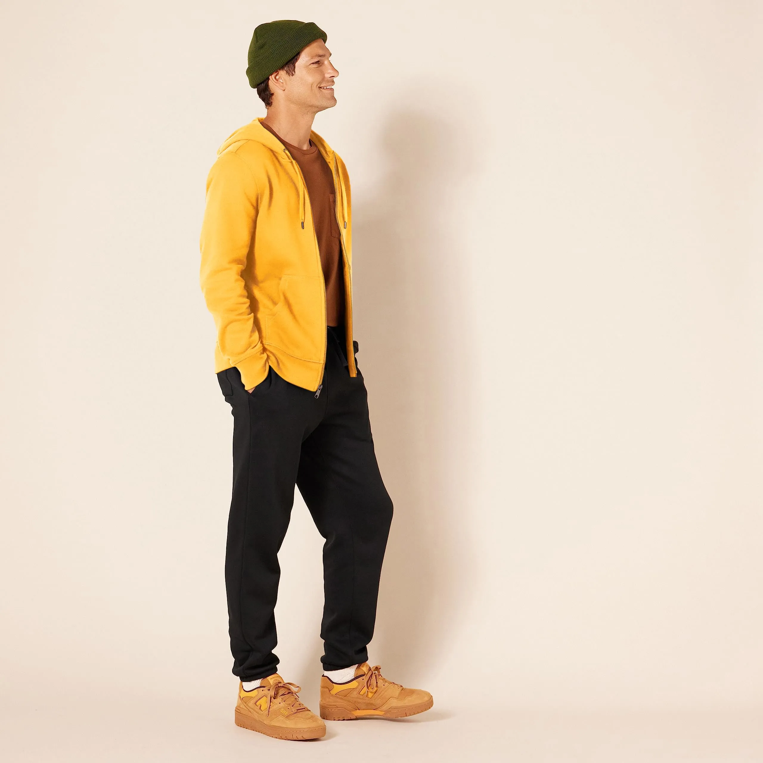 Amazon Essentials Felpa con Cappuccio in Pile con Zip Intera Uomo, Oro, XXL - immagine 5