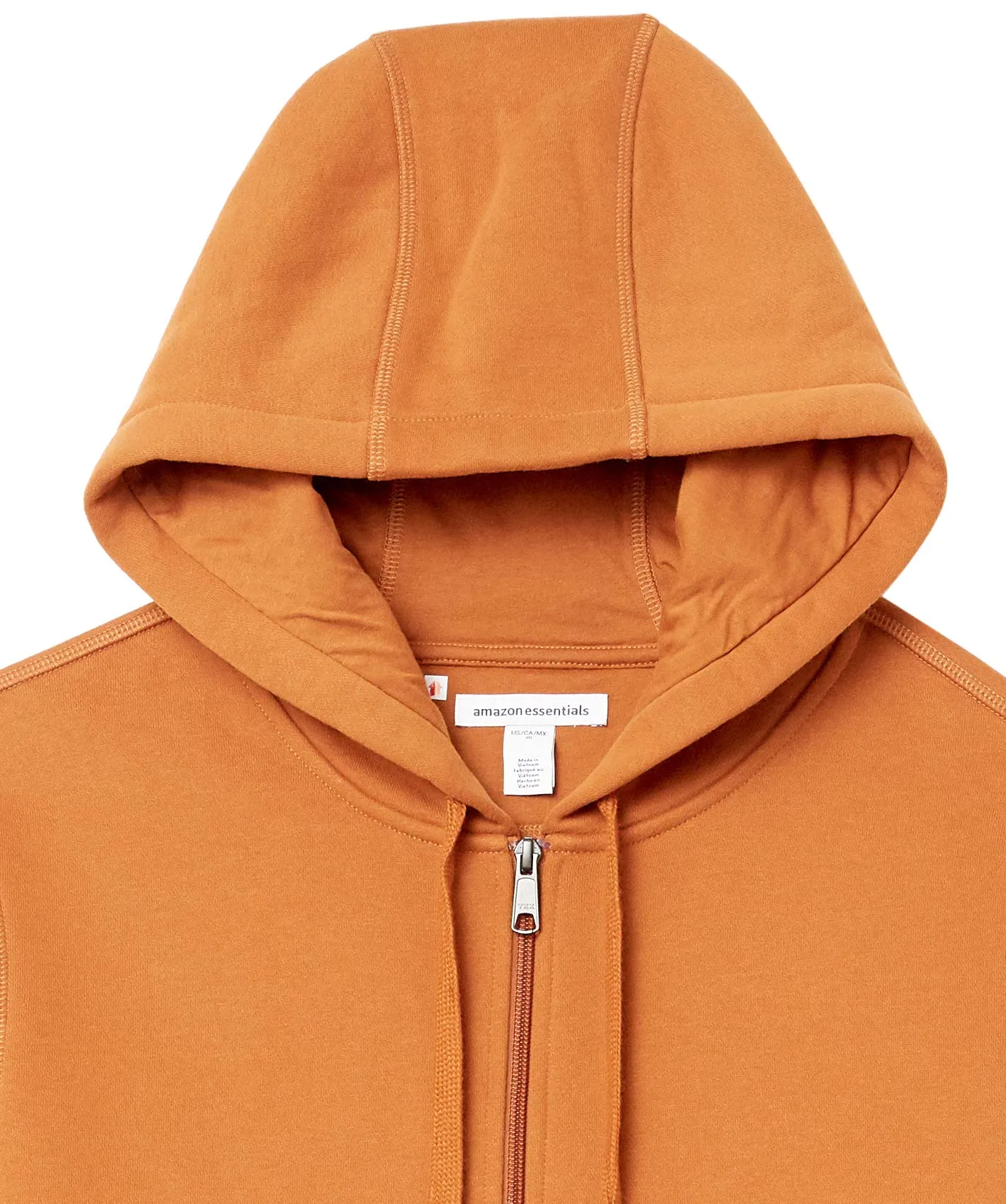 Amazon Essentials Felpa con Cappuccio in Pile con Zip Intera Uomo, Noce Moscata, S - immagine 9