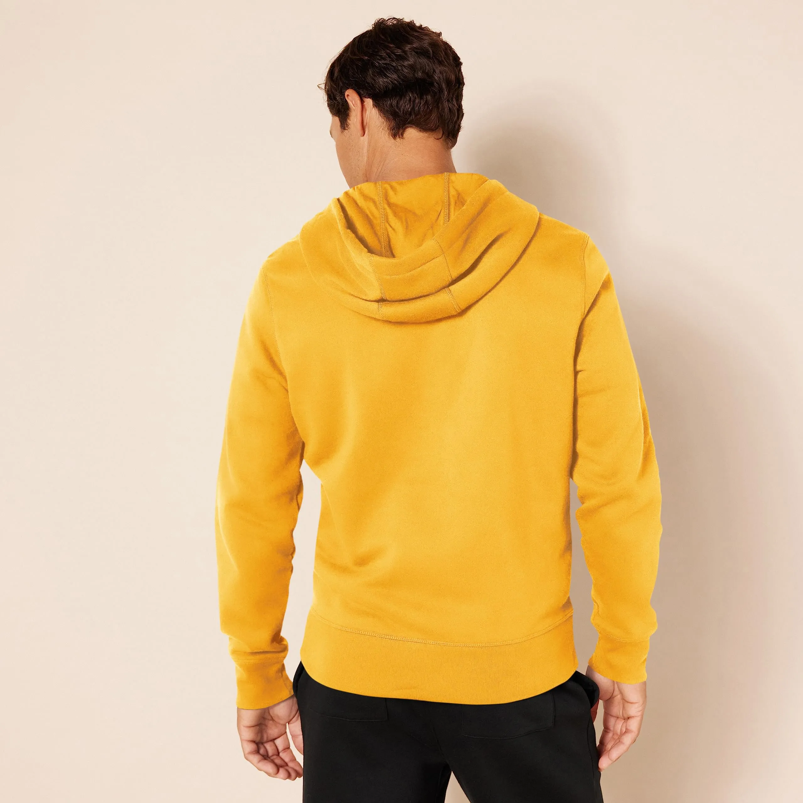 Amazon Essentials Felpa con Cappuccio in Pile con Zip Intera Uomo, Oro, S - immagine 3