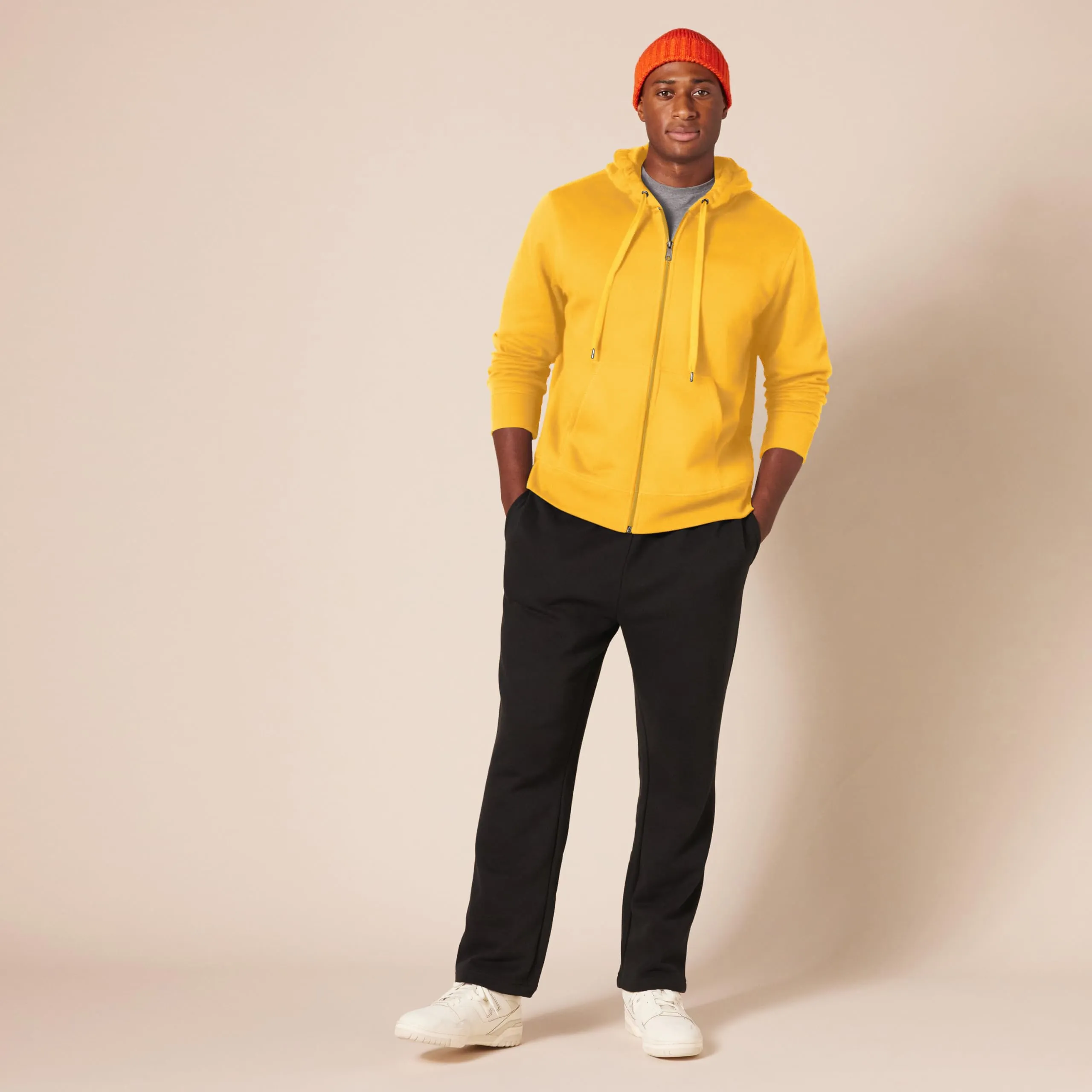 Amazon Essentials Felpa con Cappuccio in Pile con Zip Intera Uomo, Oro, S - immagine 8