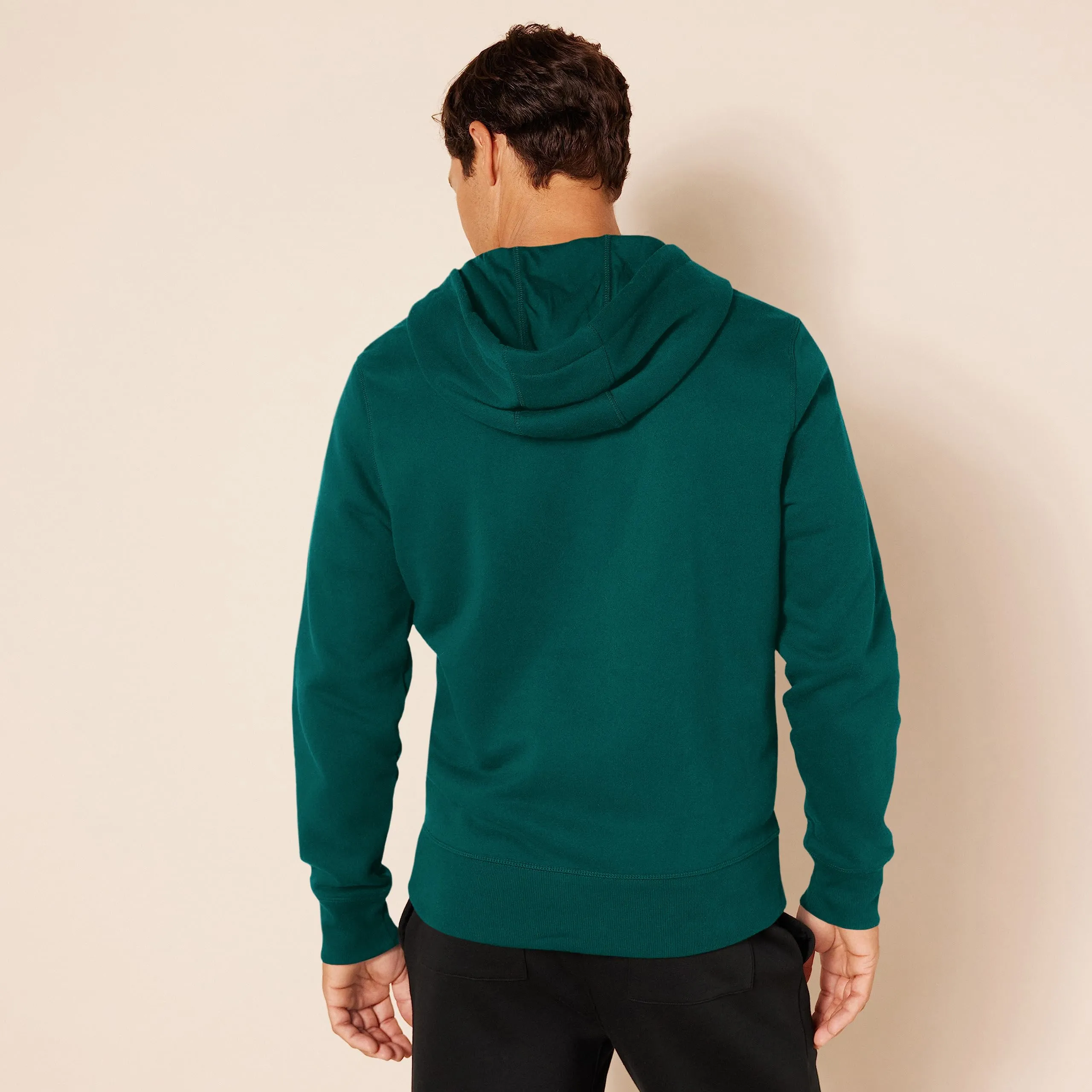 Amazon Essentials Felpa con Cappuccio in Pile con Zip Intera Uomo, Verde Bosco, XS - immagine 3